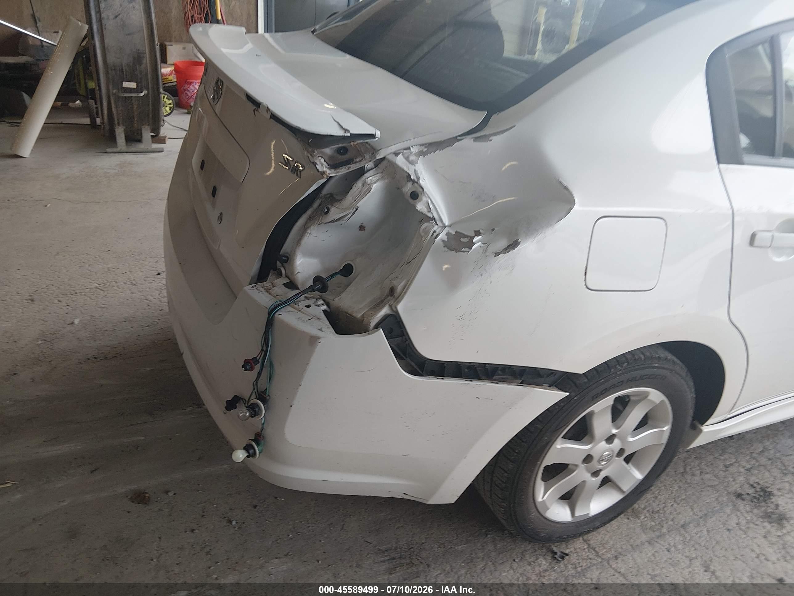 2010 Nissan Sentra 2.0sr White vin: 3N1AB6APXAL697780