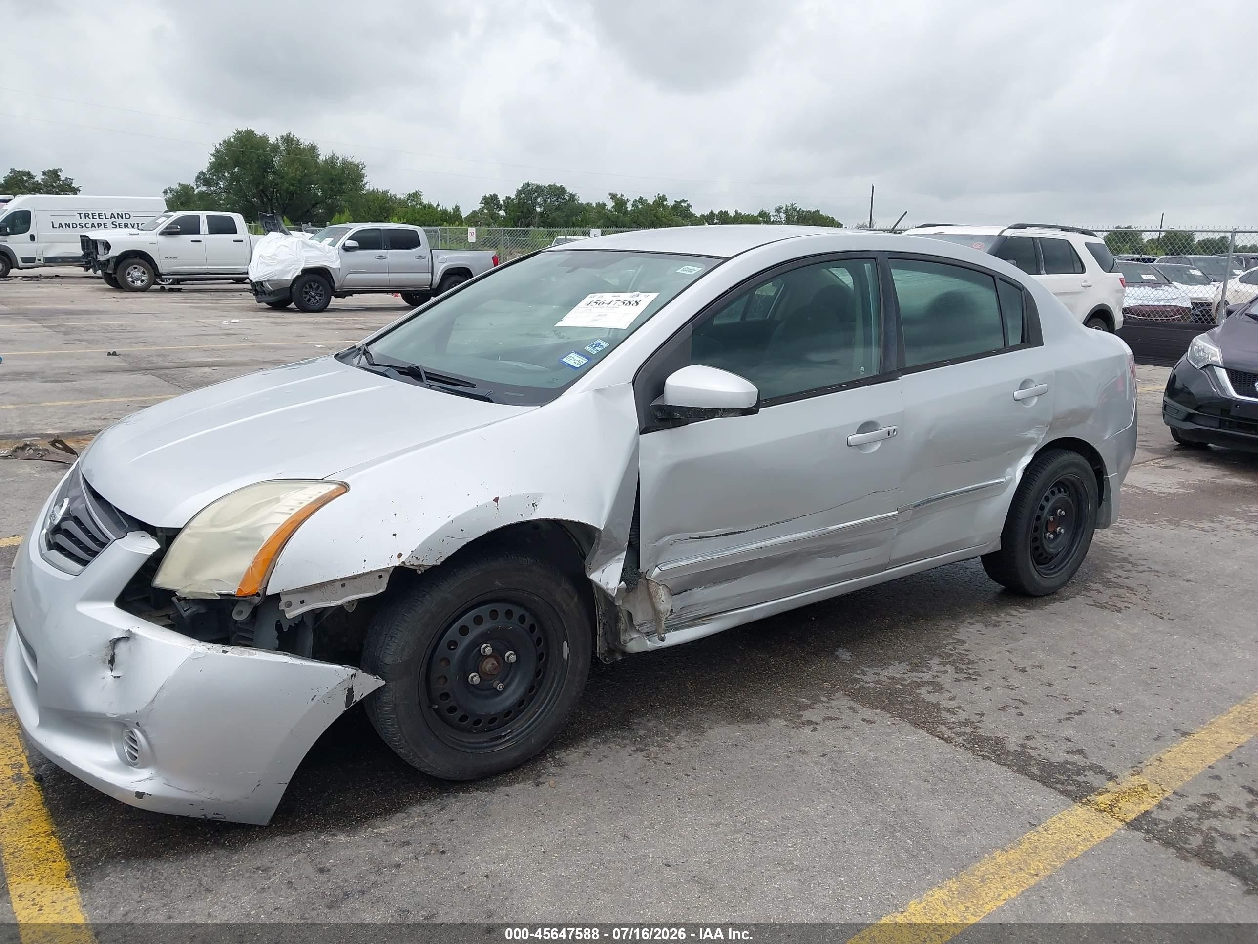 2010 Nissan Sentra 2.0s Silver vin: 3N1AB6APXAL701844