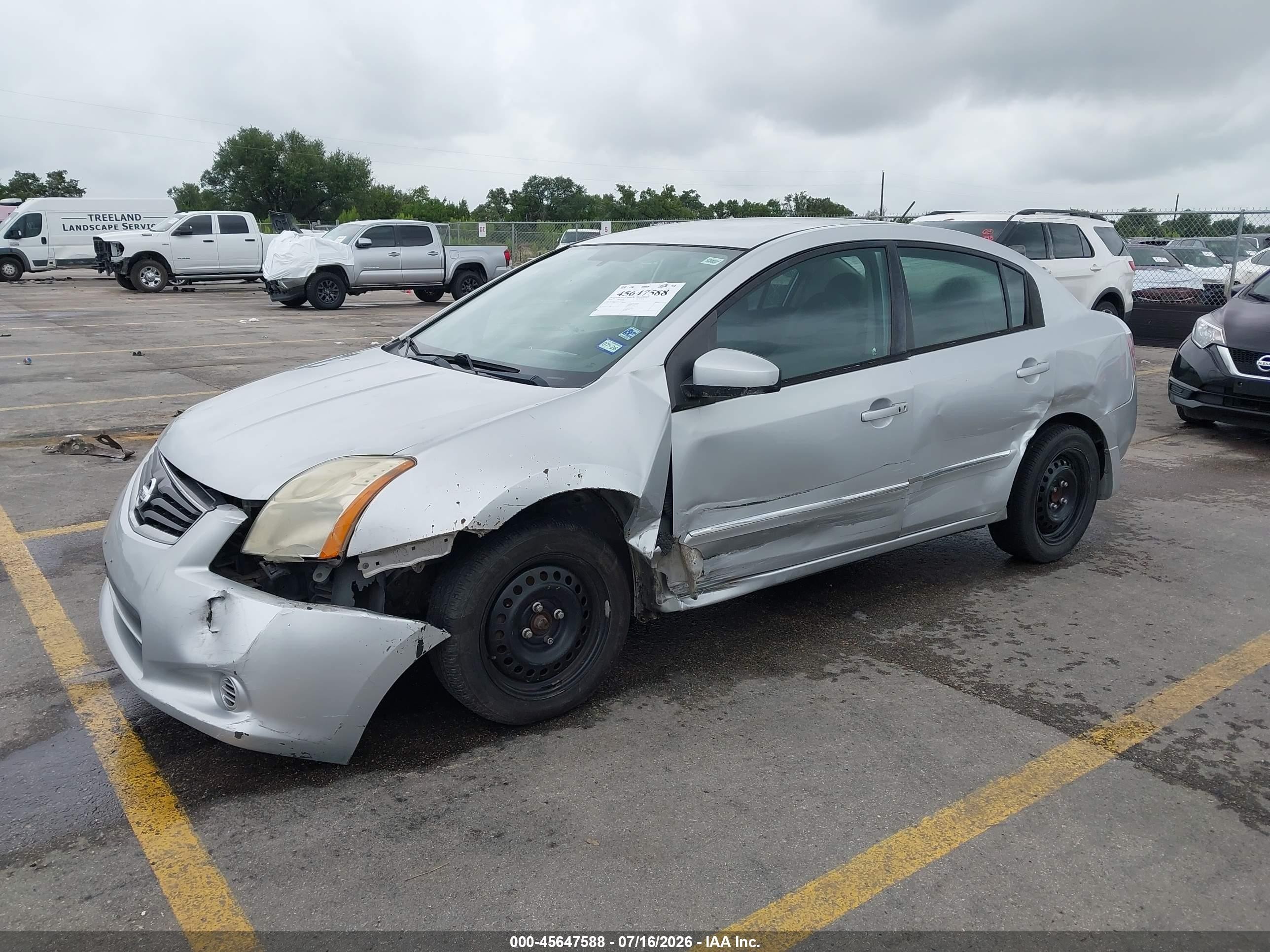 2010 Nissan Sentra 2.0s Silver vin: 3N1AB6APXAL701844