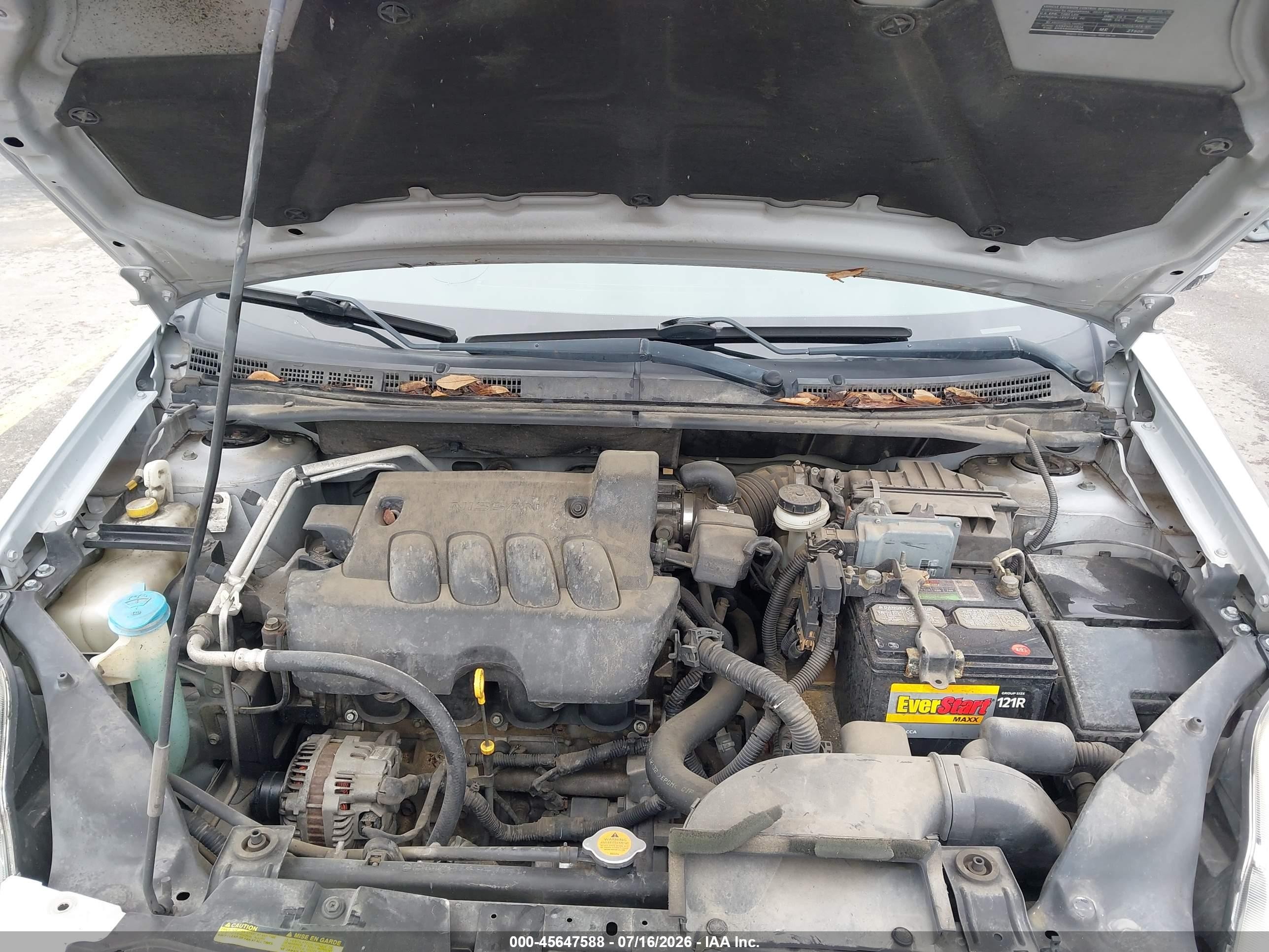 2010 Nissan Sentra 2.0s Silver vin: 3N1AB6APXAL701844