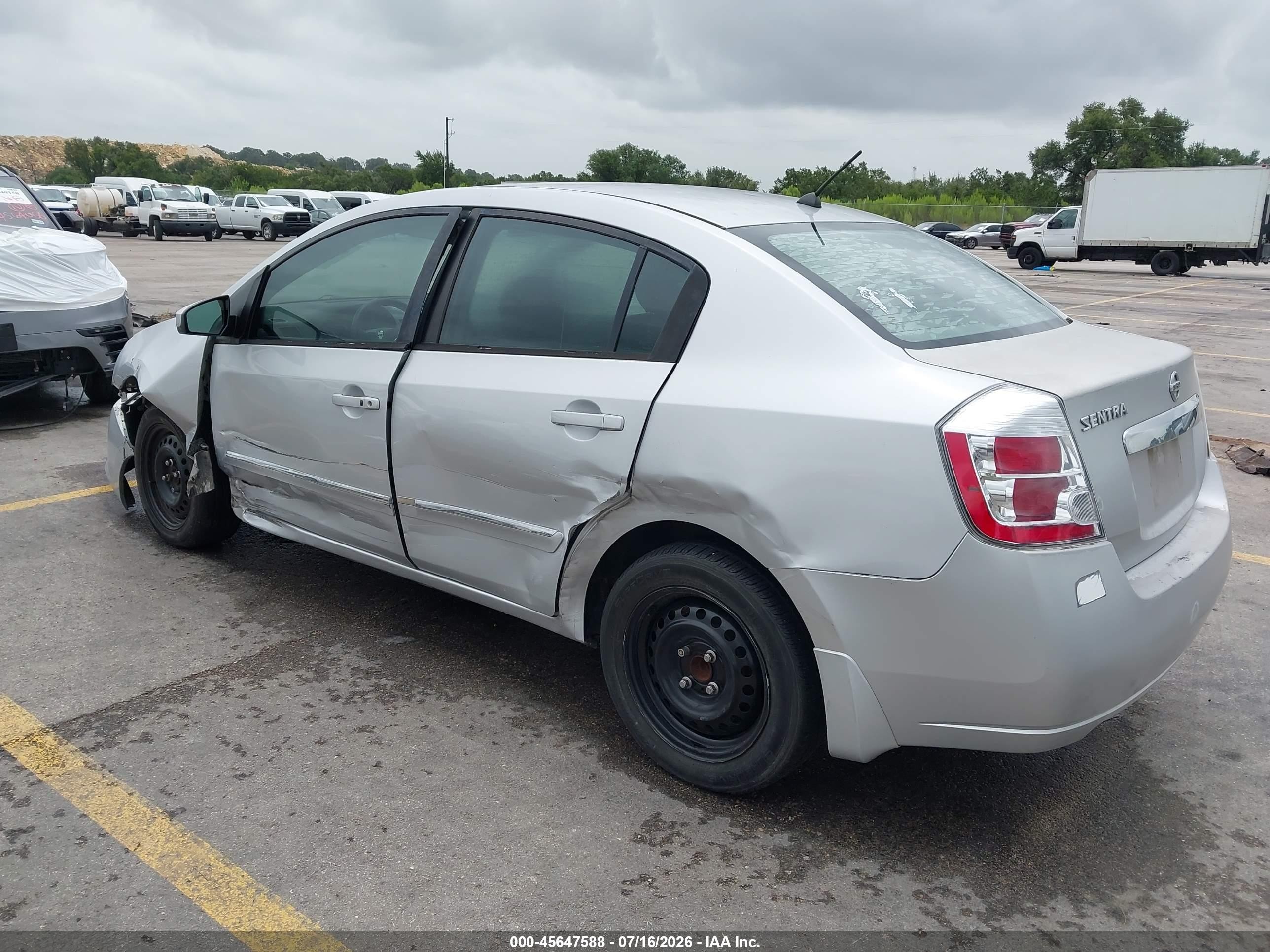 2010 Nissan Sentra 2.0s Silver vin: 3N1AB6APXAL701844