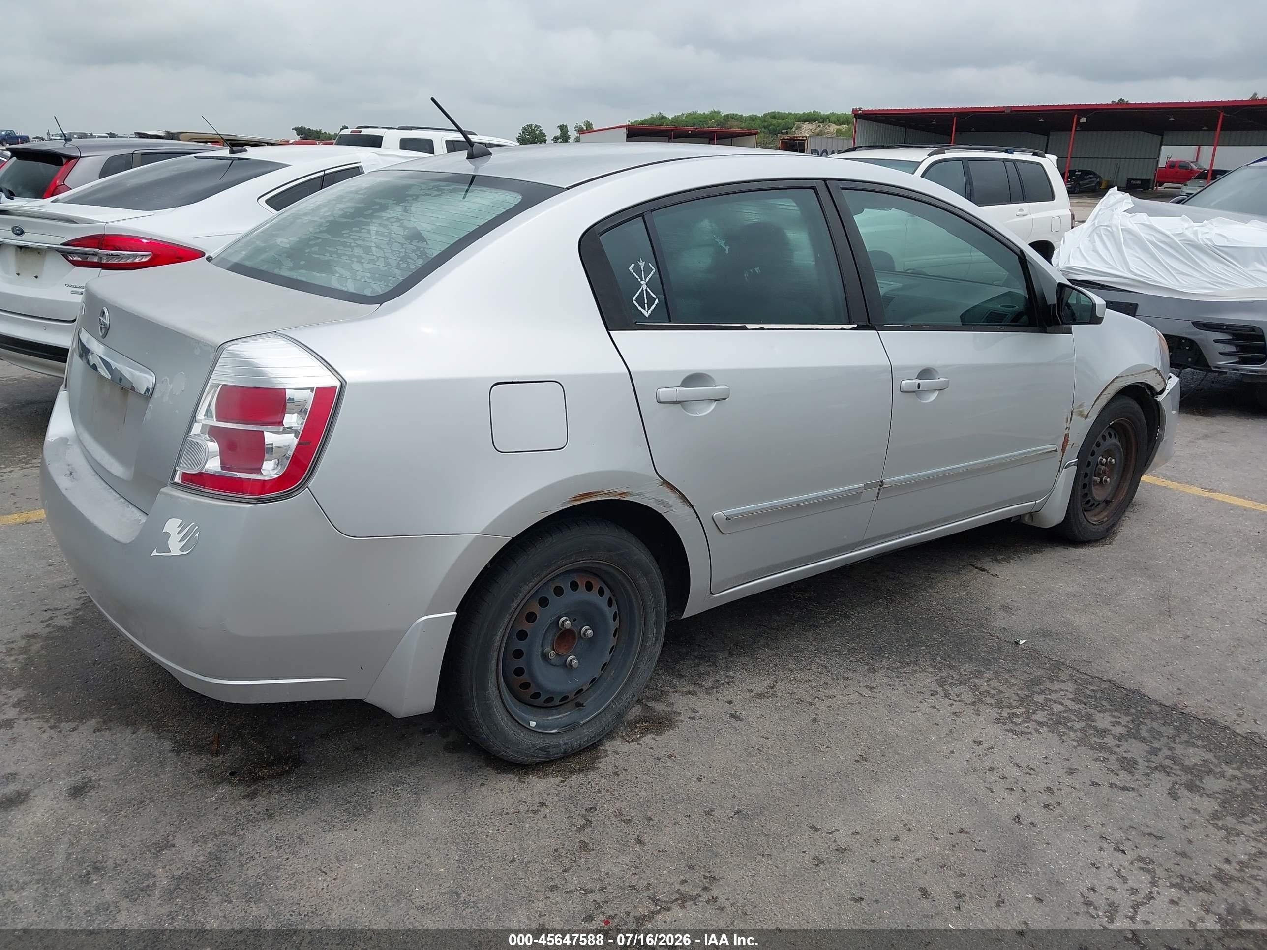 2010 Nissan Sentra 2.0s Silver vin: 3N1AB6APXAL701844