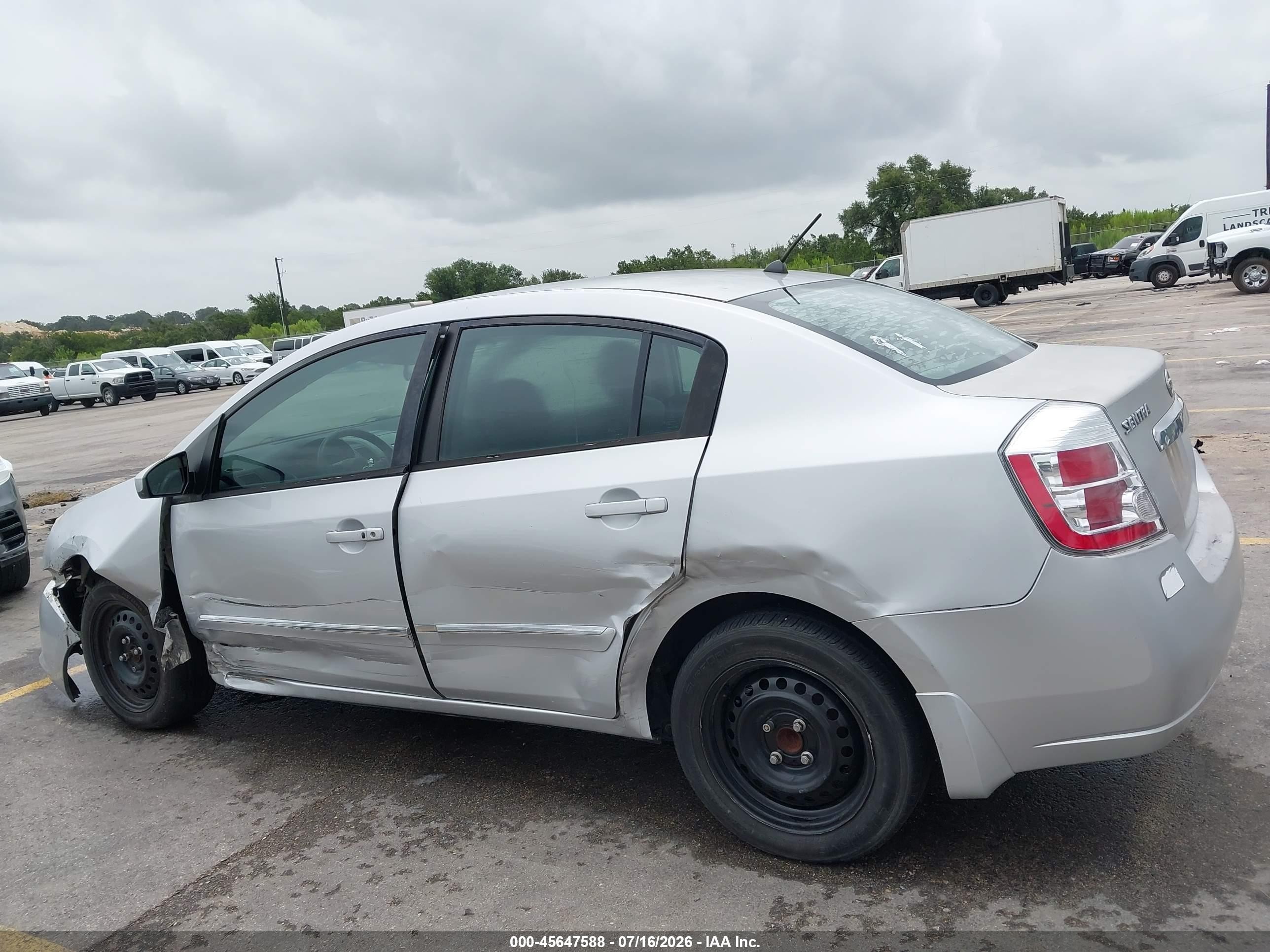2010 Nissan Sentra 2.0s Silver vin: 3N1AB6APXAL701844