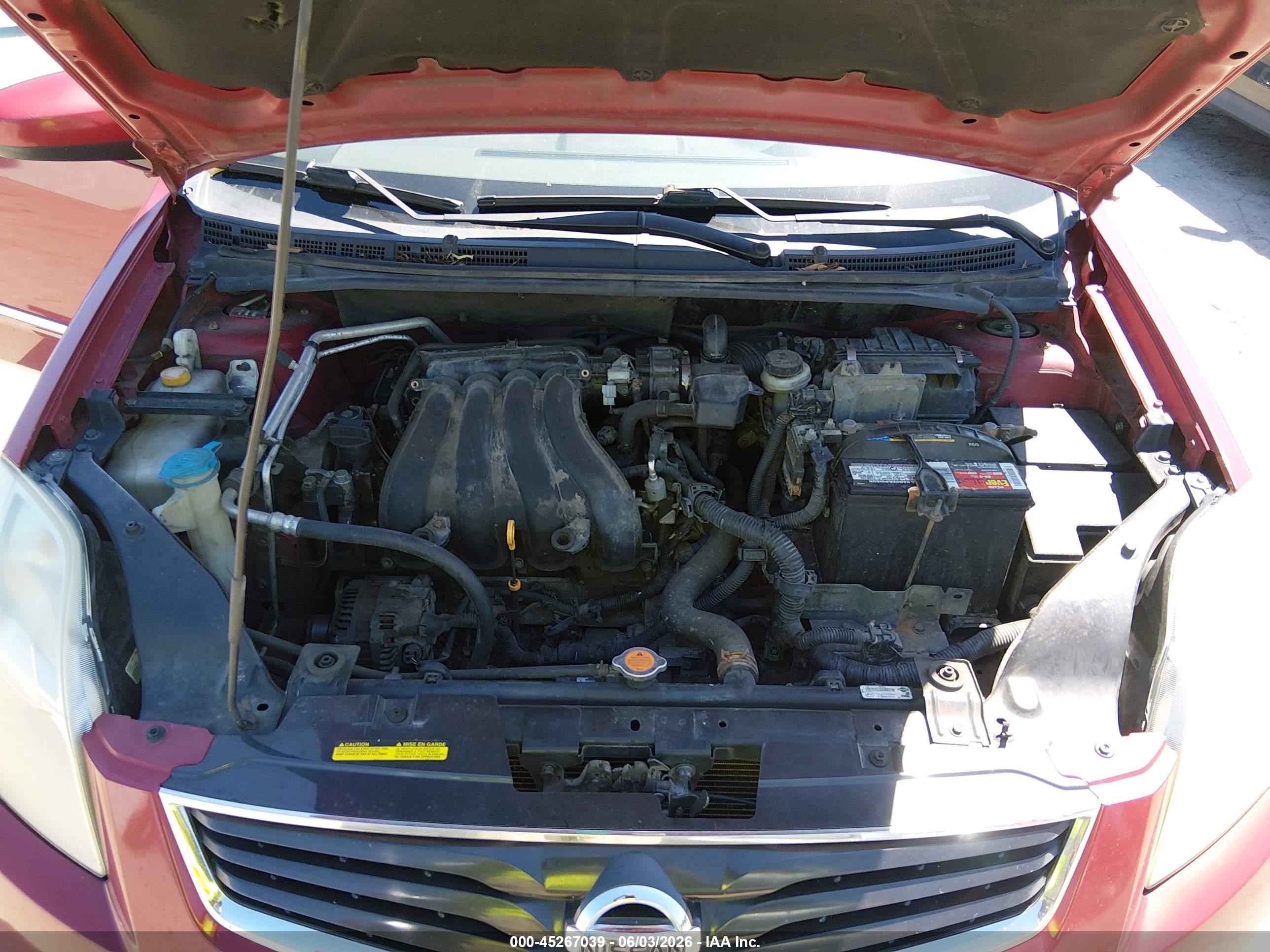 2010 Nissan Sentra 2.0s Red vin: 3N1AB6APXAL724959