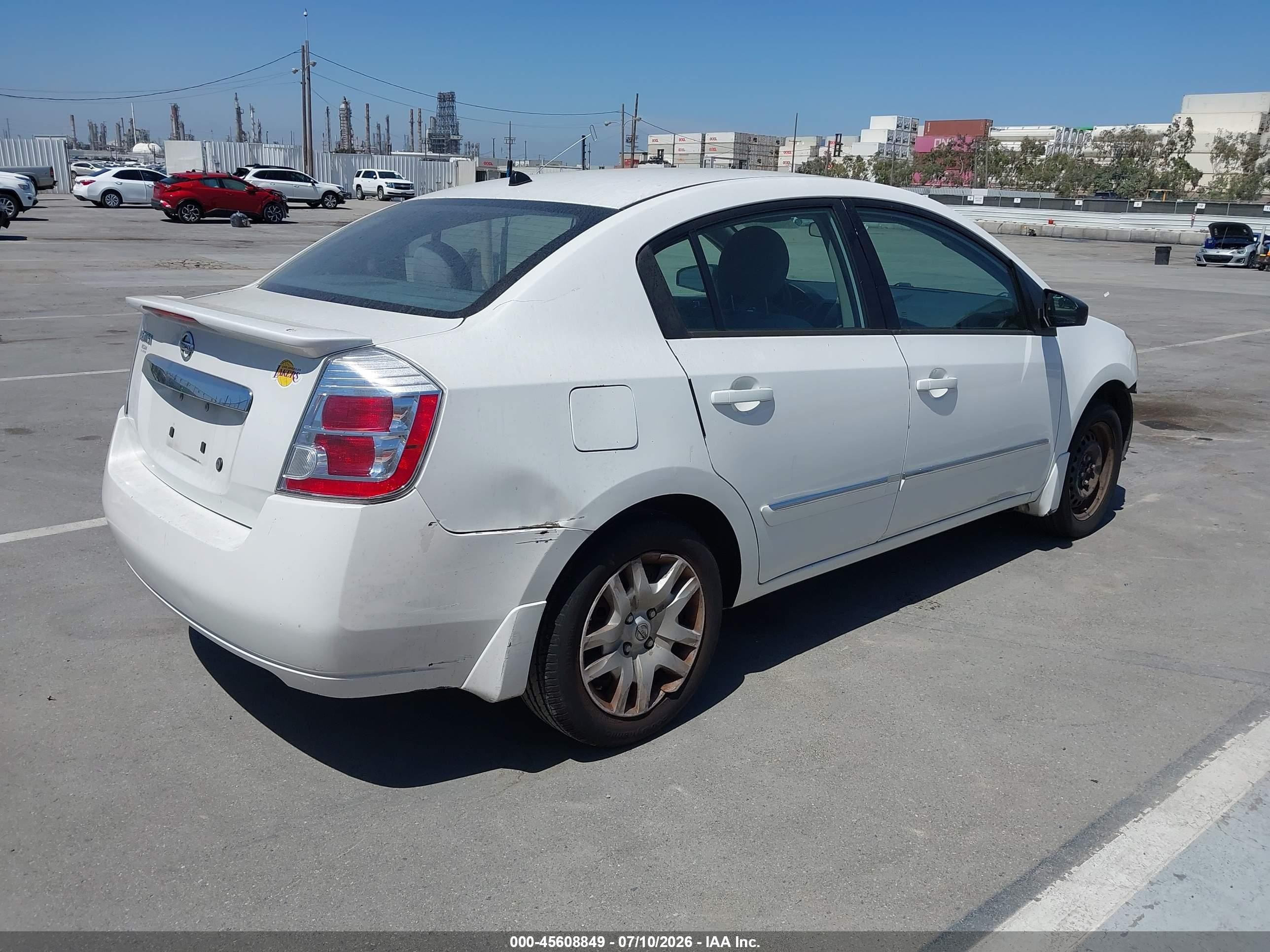 2011 Nissan Sentra 2.0s Белый vin: 3N1AB6APXBL606525