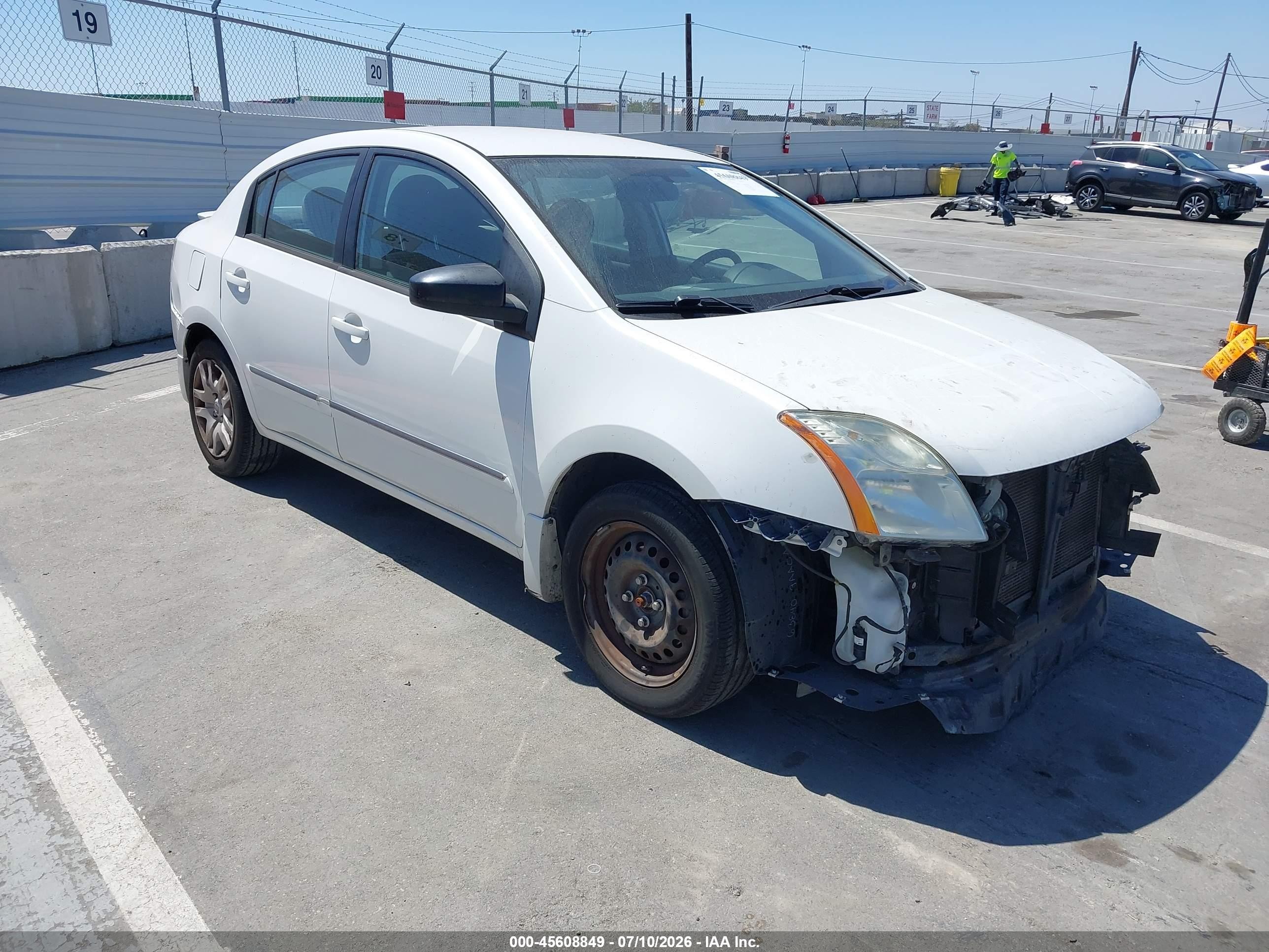 2011 Nissan Sentra 2.0s White vin: 3N1AB6APXBL606525