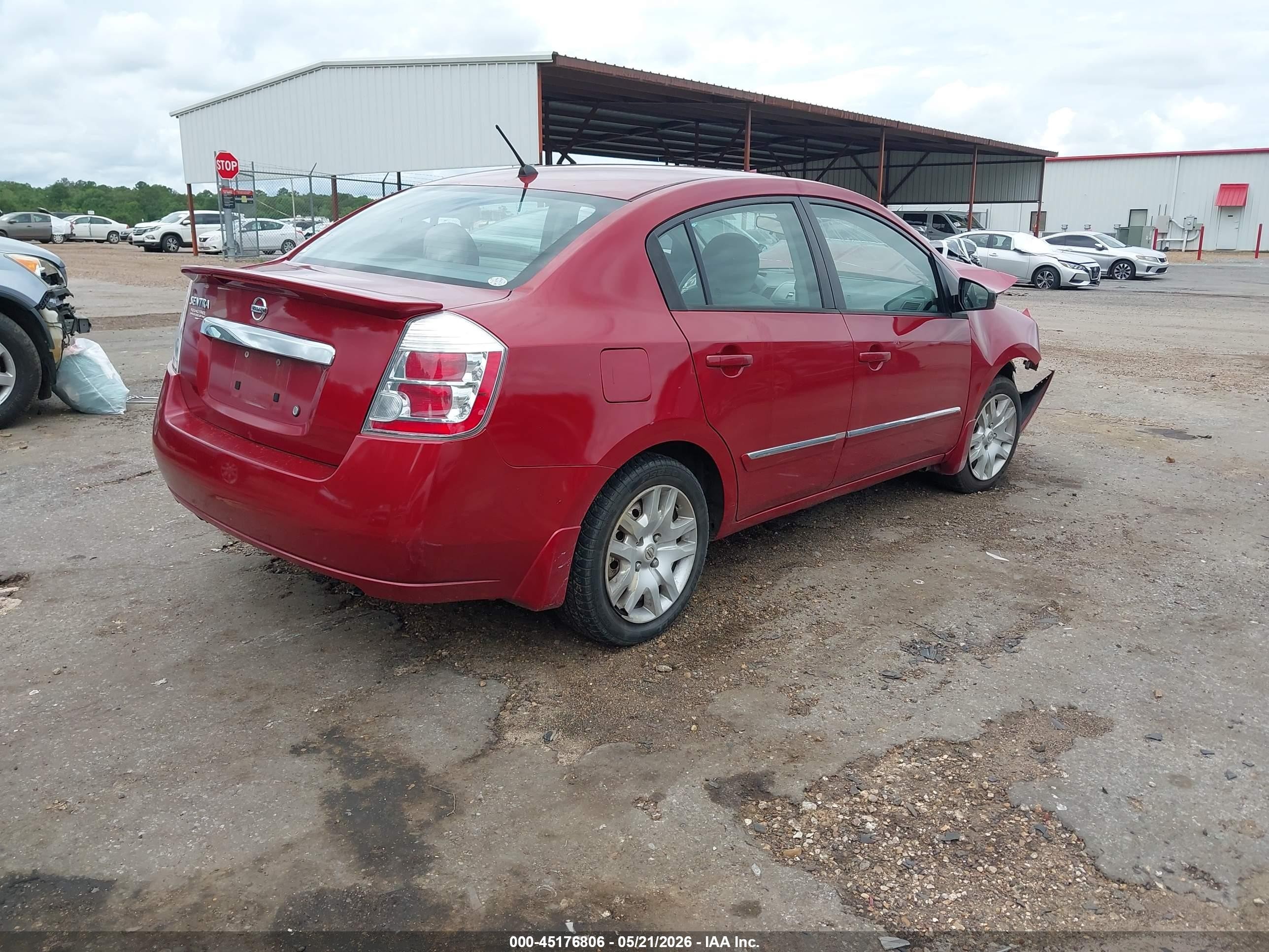 2011 Nissan Sentra 2.0s Red vin: 3N1AB6APXBL607433