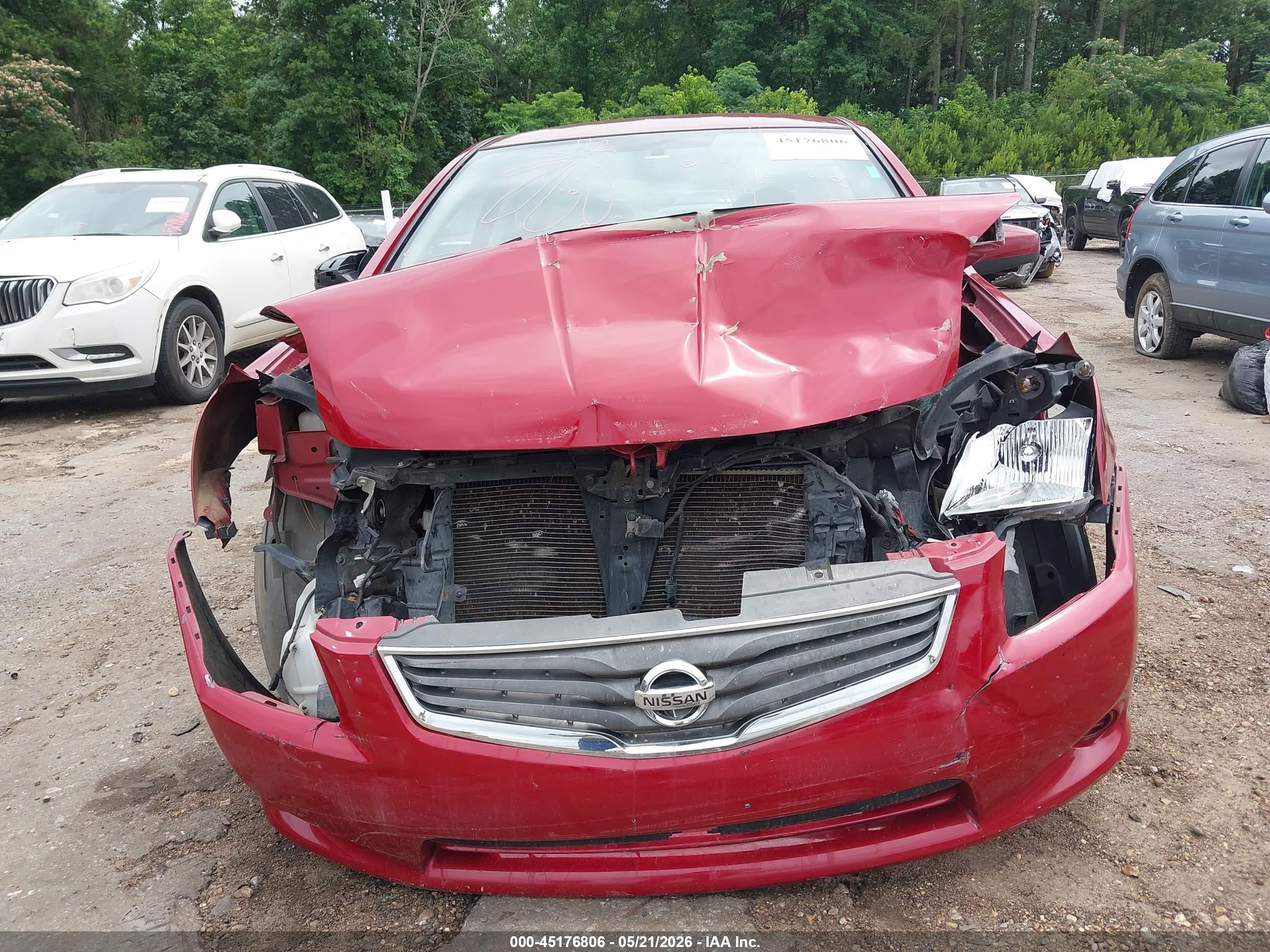 2011 Nissan Sentra 2.0s Red vin: 3N1AB6APXBL607433
