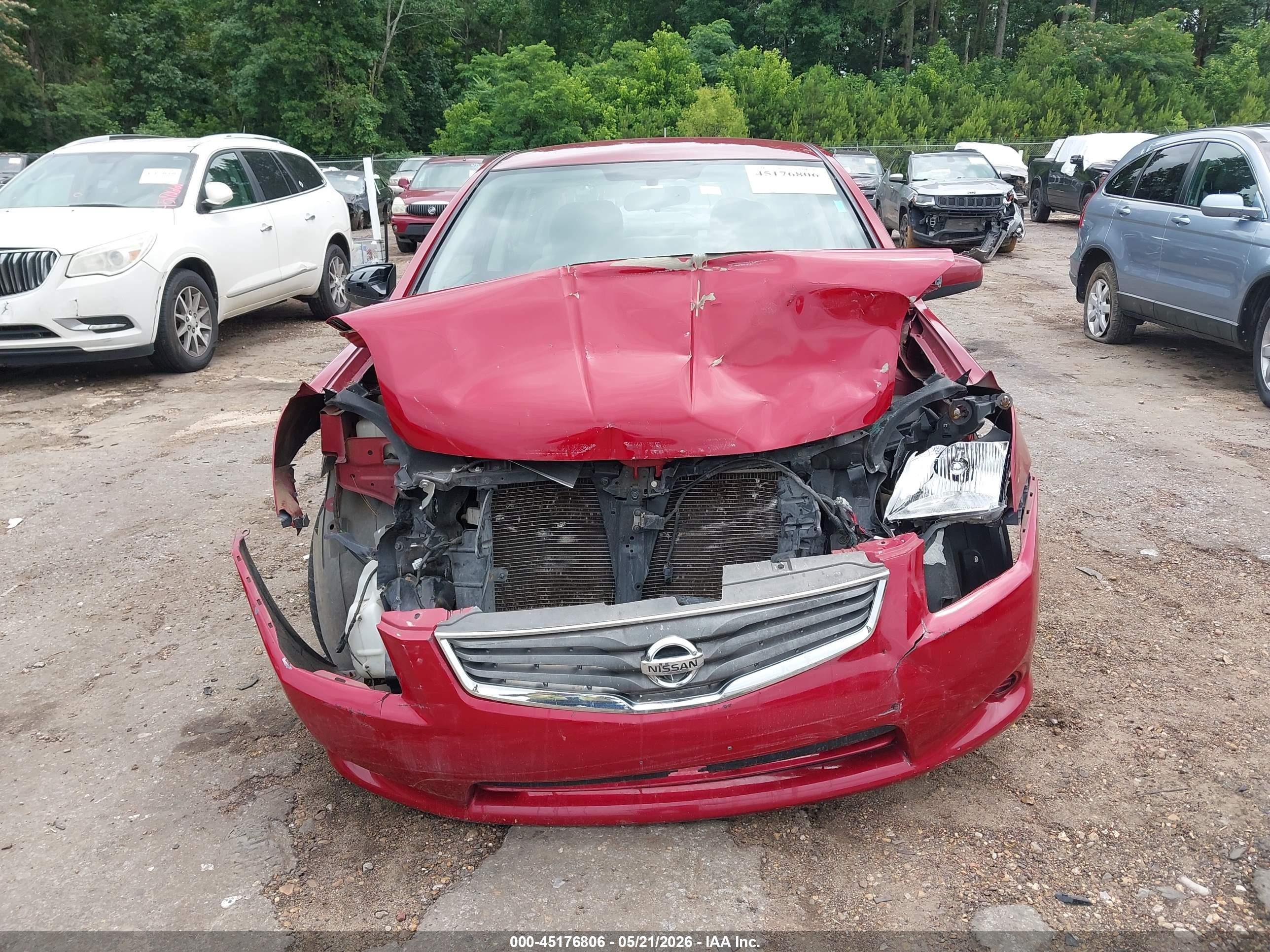 2011 Nissan Sentra 2.0s Red vin: 3N1AB6APXBL607433