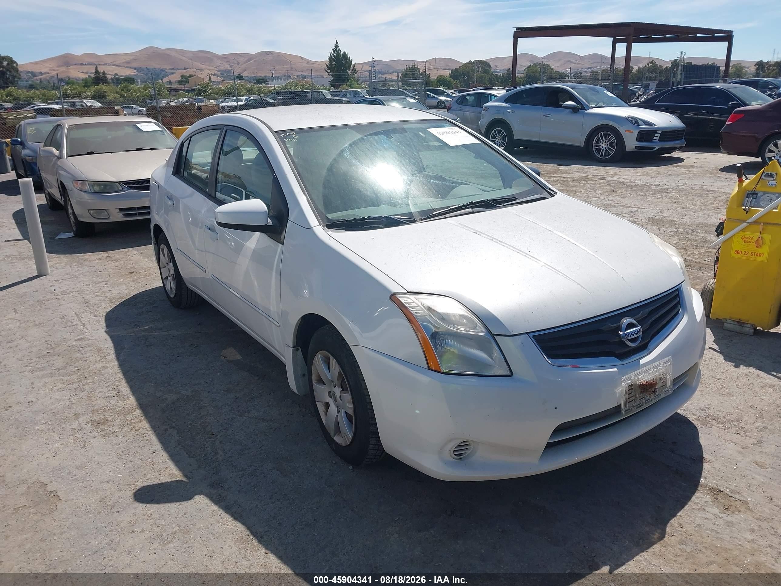 2011 Nissan Sentra 2.0 White vin: 3N1AB6APXBL659631