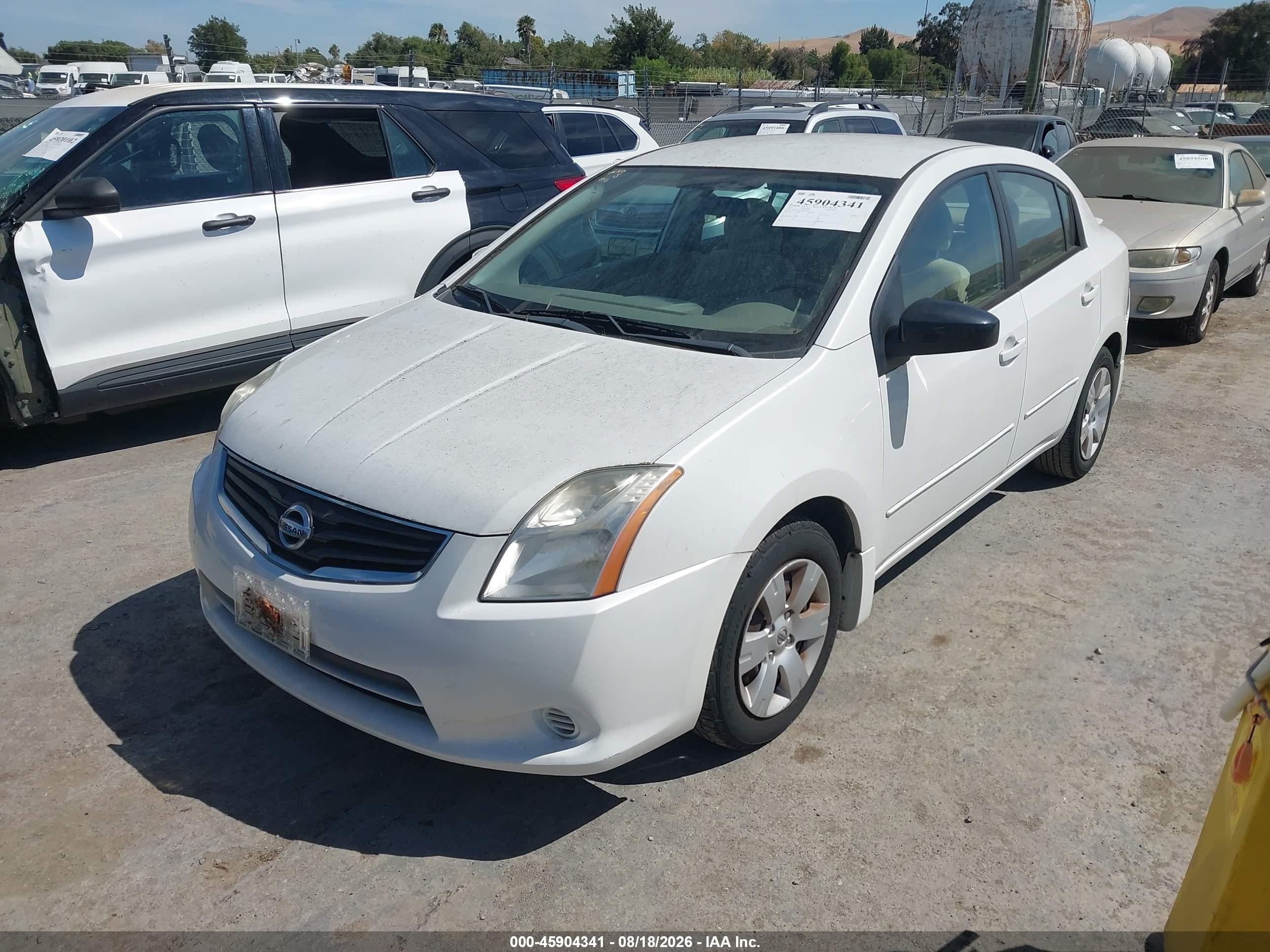 2011 Nissan Sentra 2.0 White vin: 3N1AB6APXBL659631
