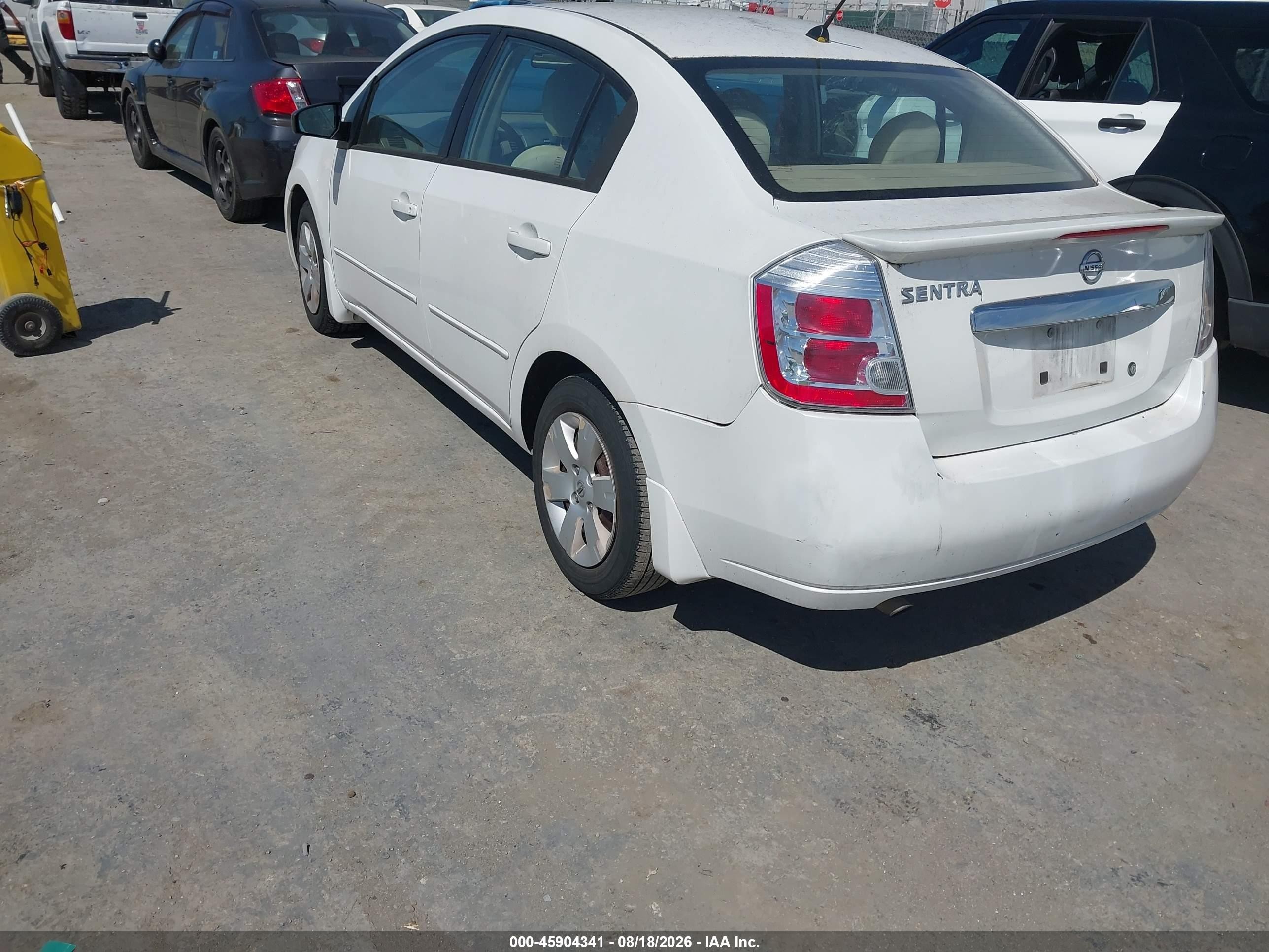 2011 Nissan Sentra 2.0 White vin: 3N1AB6APXBL659631