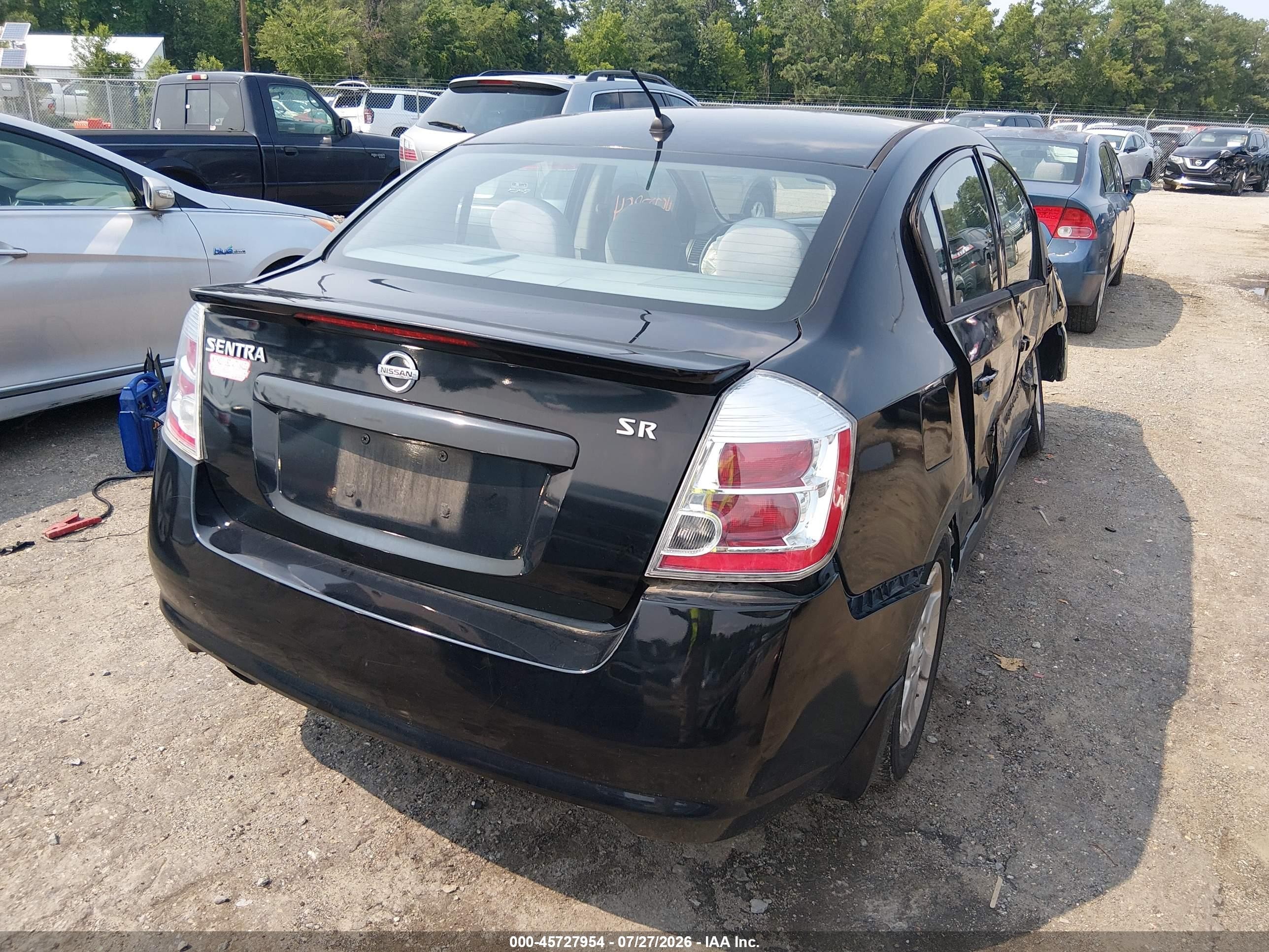 2011 Nissan Sentra 2.0sr Black vin: 3N1AB6APXBL669821