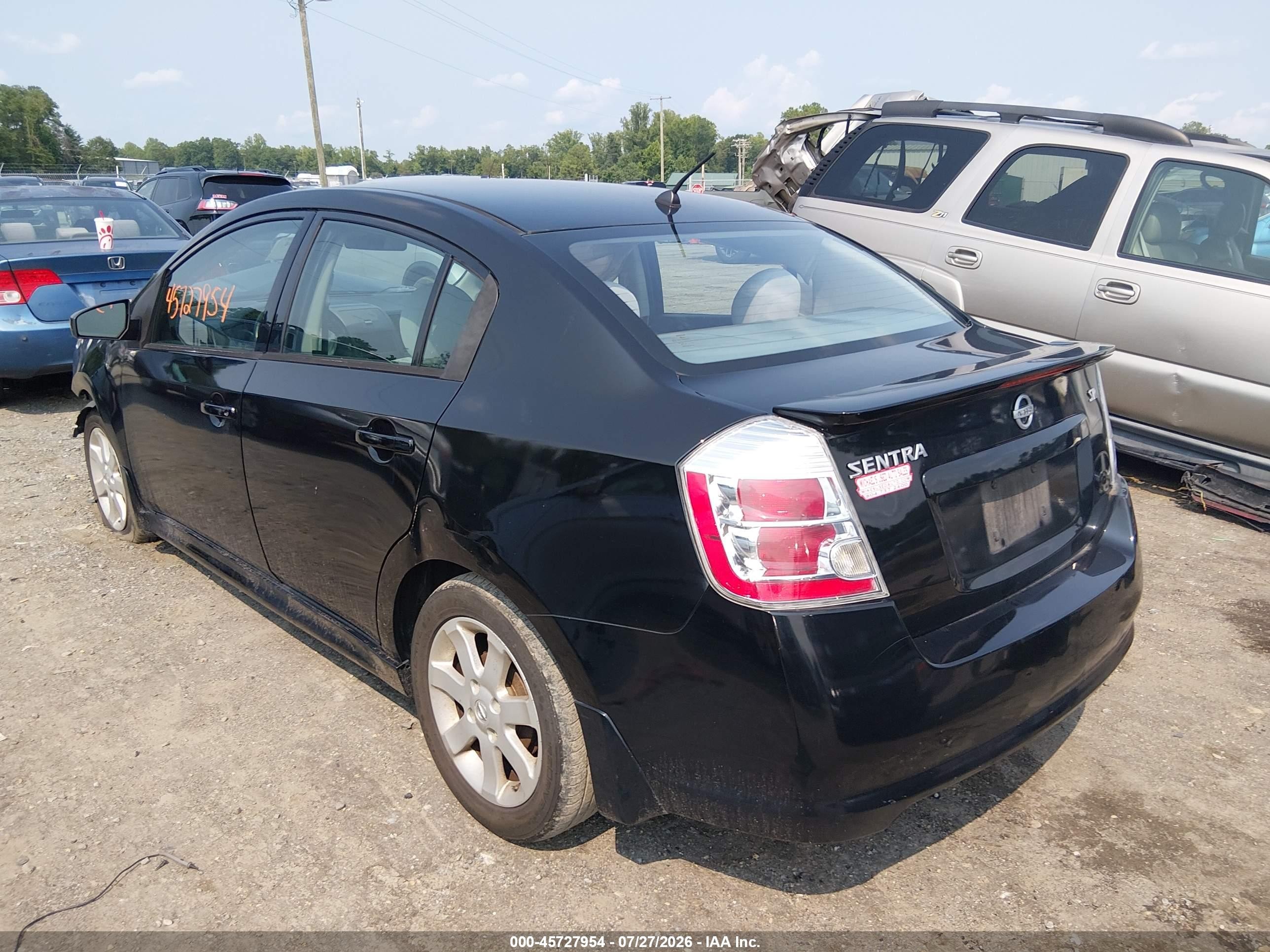 2011 Nissan Sentra 2.0sr Black vin: 3N1AB6APXBL669821
