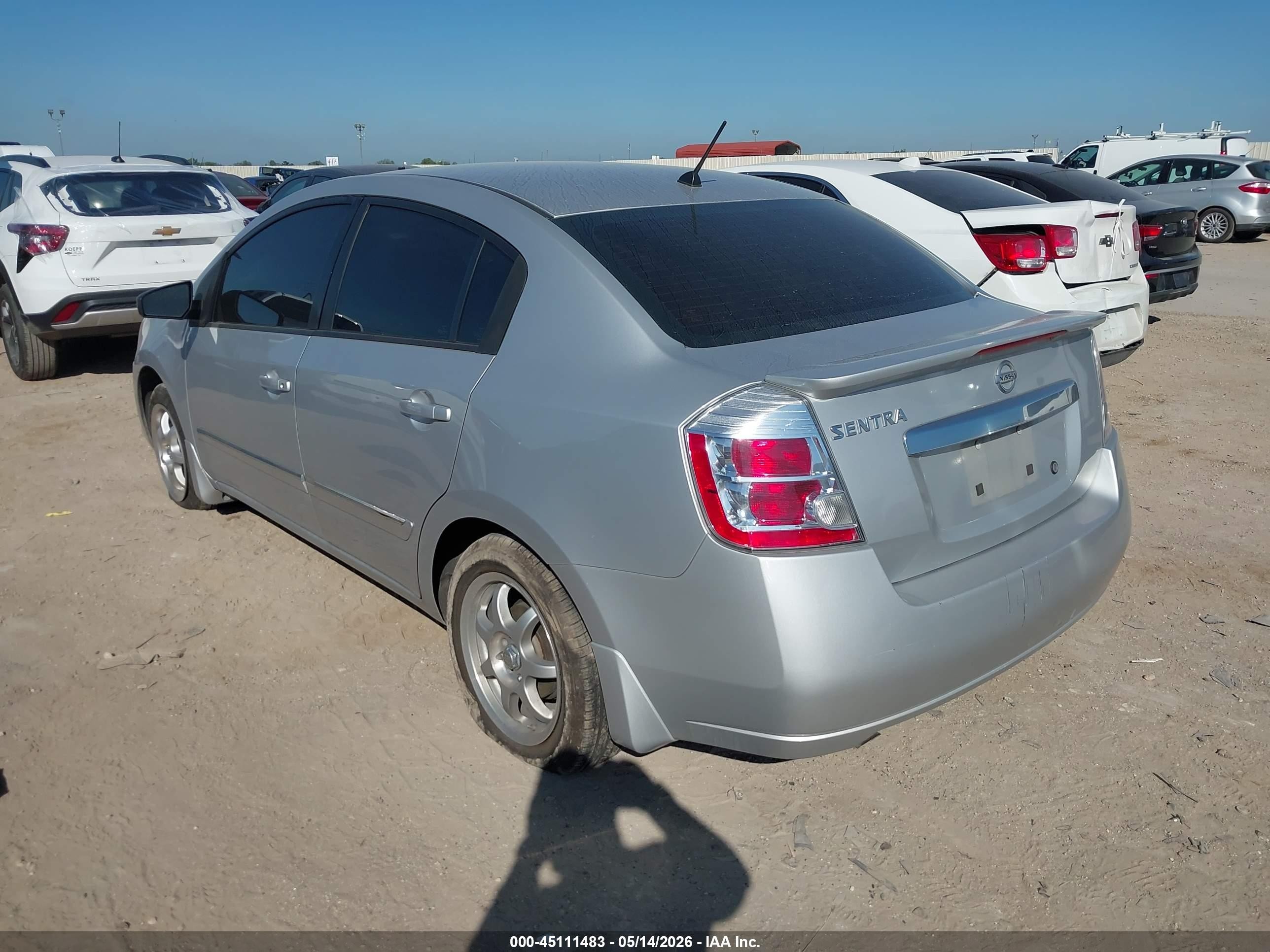 2011 Nissan Sentra 2.0s Silver vin: 3N1AB6APXBL675506