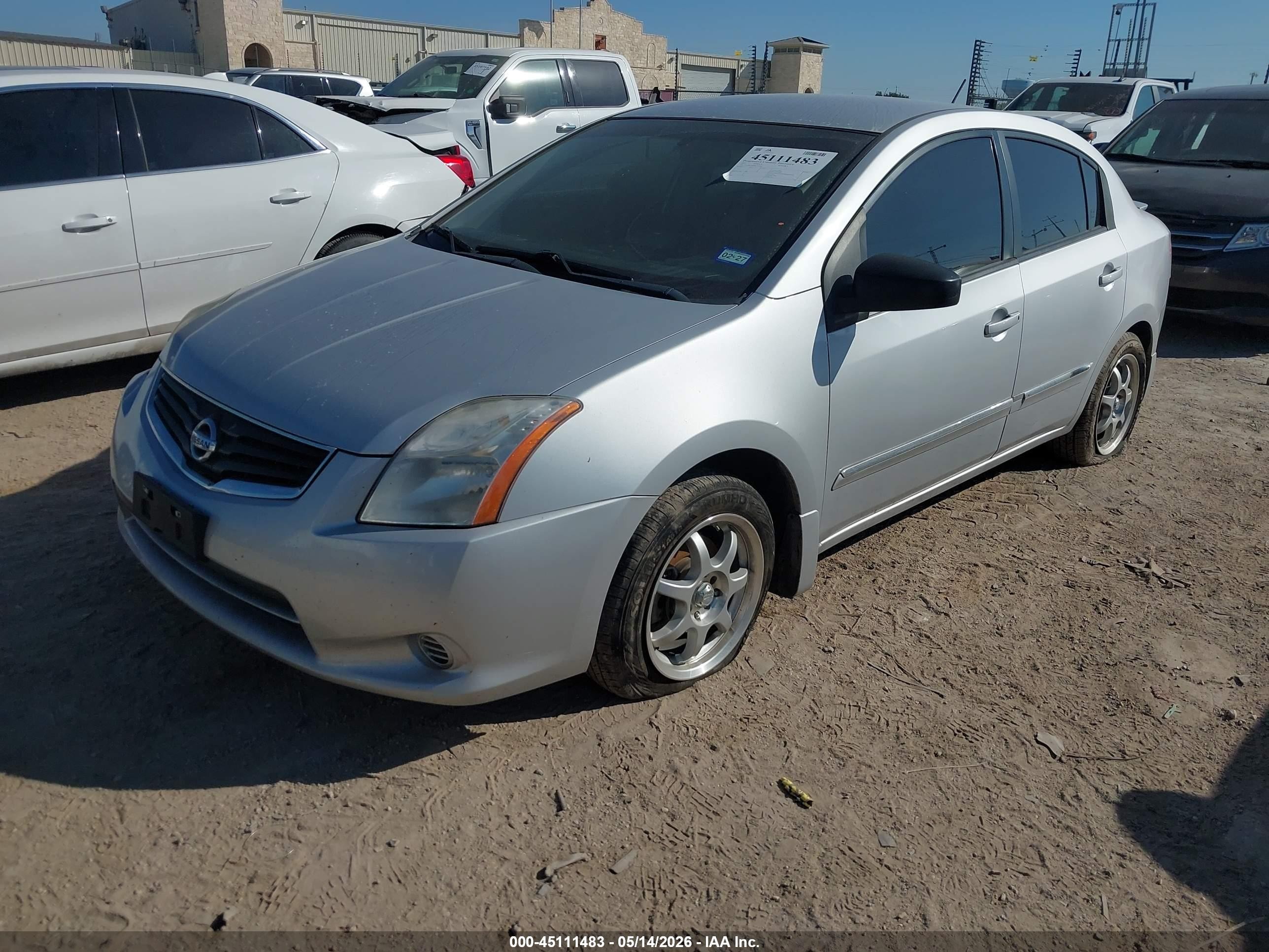 2011 Nissan Sentra 2.0s Silver vin: 3N1AB6APXBL675506