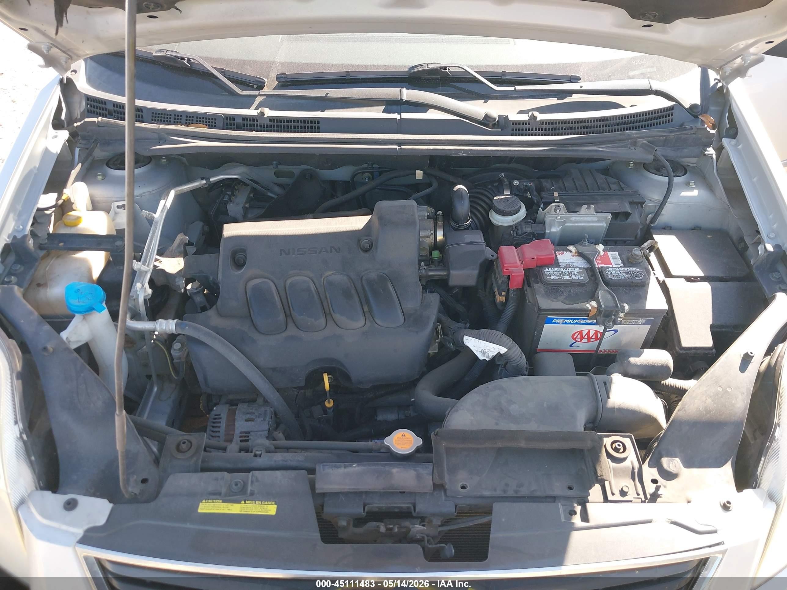 2011 Nissan Sentra 2.0s Silver vin: 3N1AB6APXBL675506