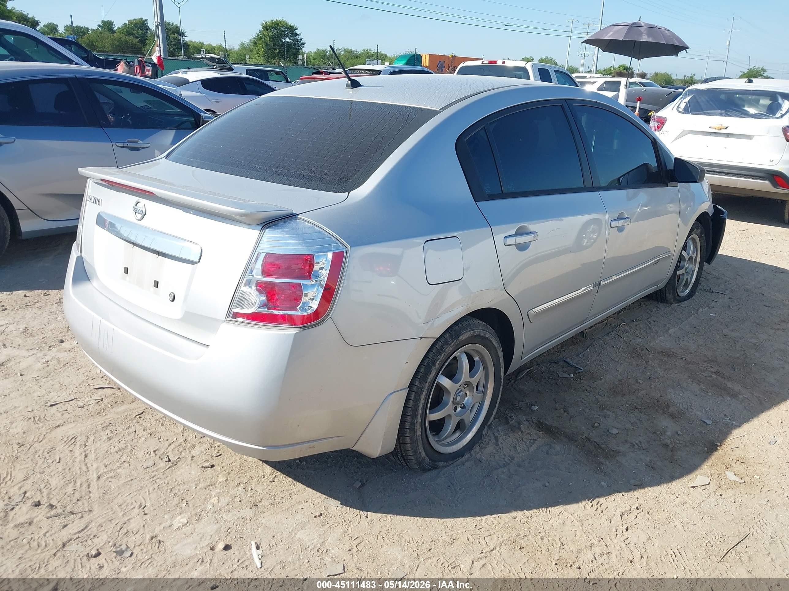 2011 Nissan Sentra 2.0s Silver vin: 3N1AB6APXBL675506