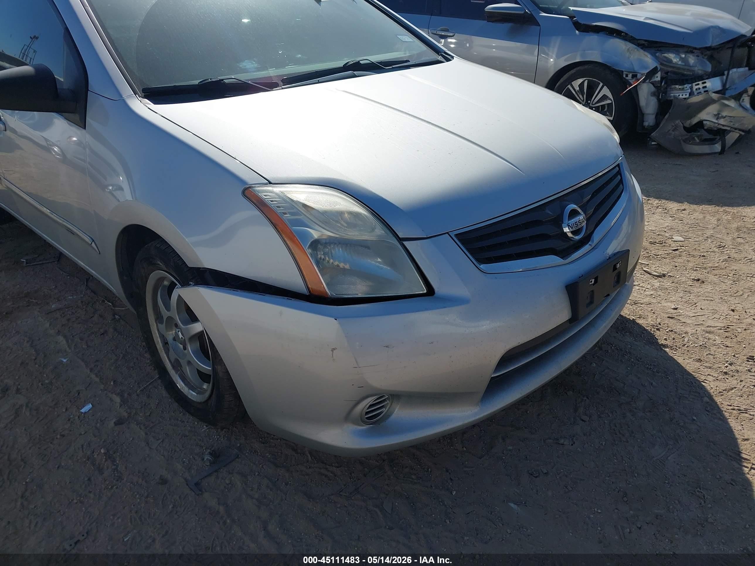 2011 Nissan Sentra 2.0s Silver vin: 3N1AB6APXBL675506