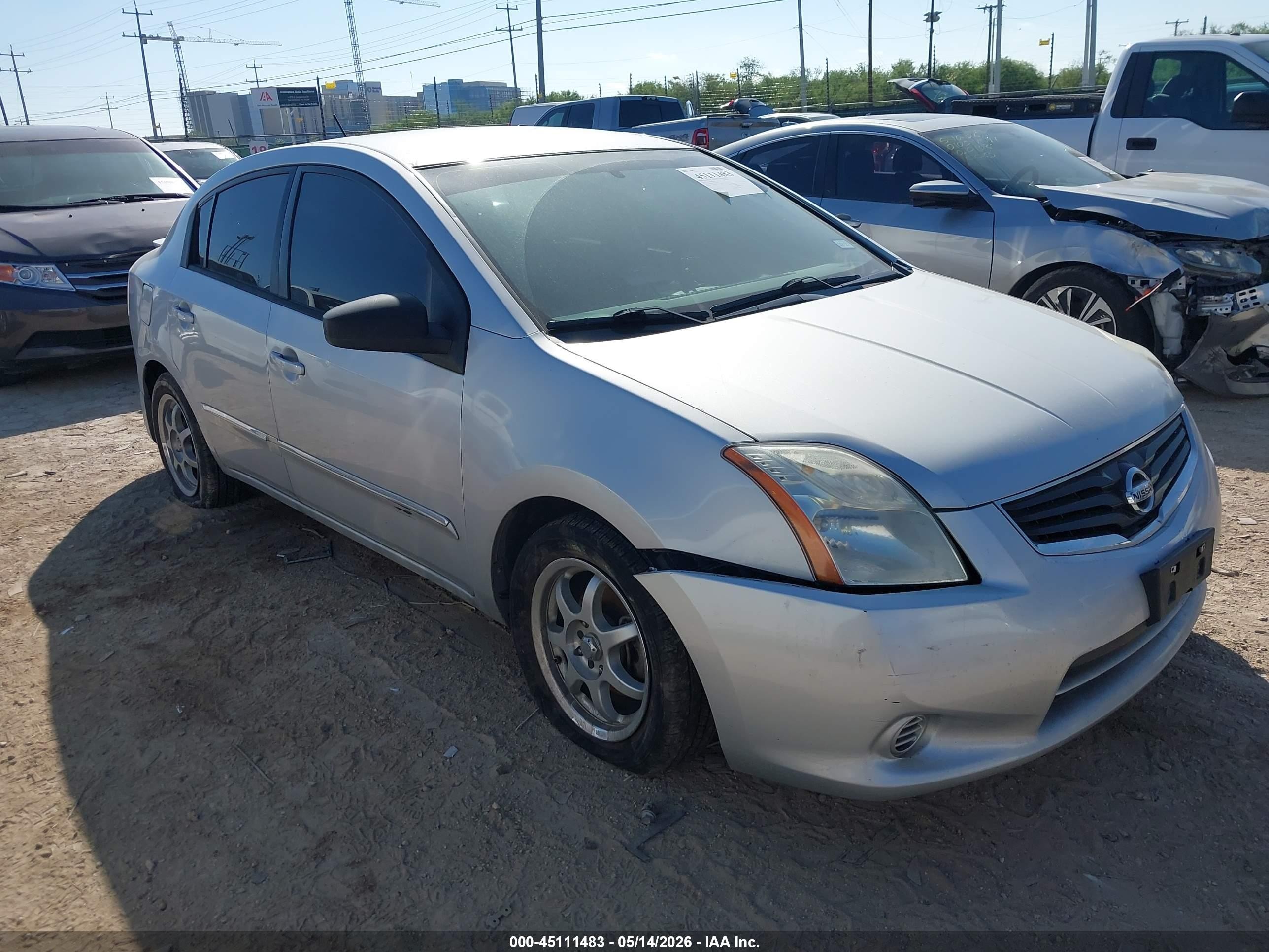 2011 Nissan Sentra 2.0s Silver vin: 3N1AB6APXBL675506