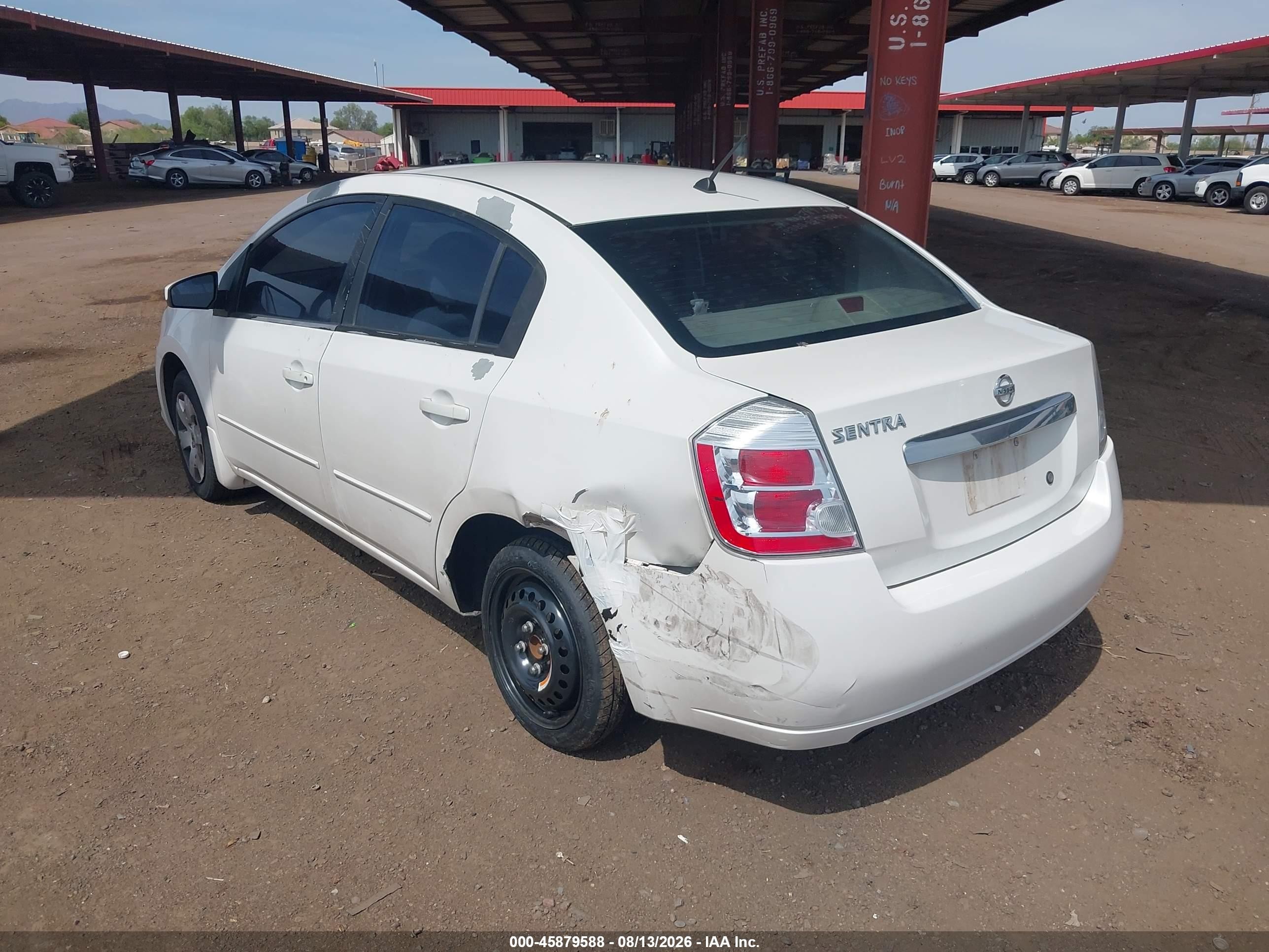 2011 Nissan Sentra 2.0 Белый vin: 3N1AB6APXBL679913