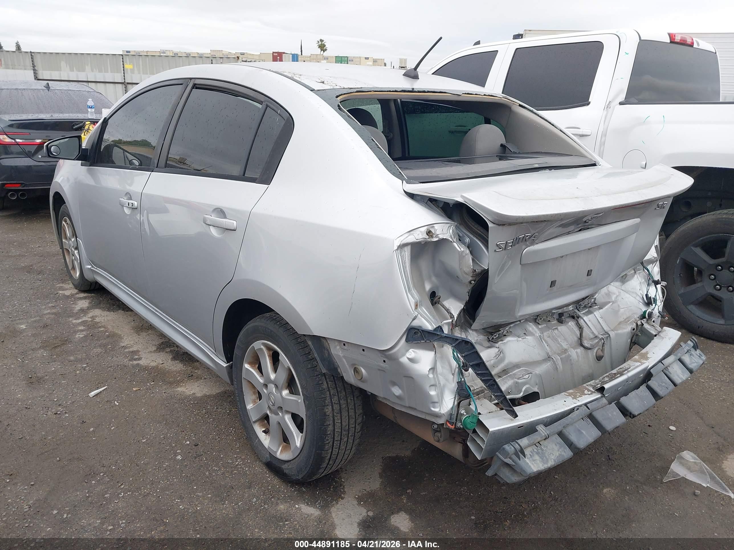 2011 Nissan Sentra 2.0sr Silver vin: 3N1AB6APXBL685243