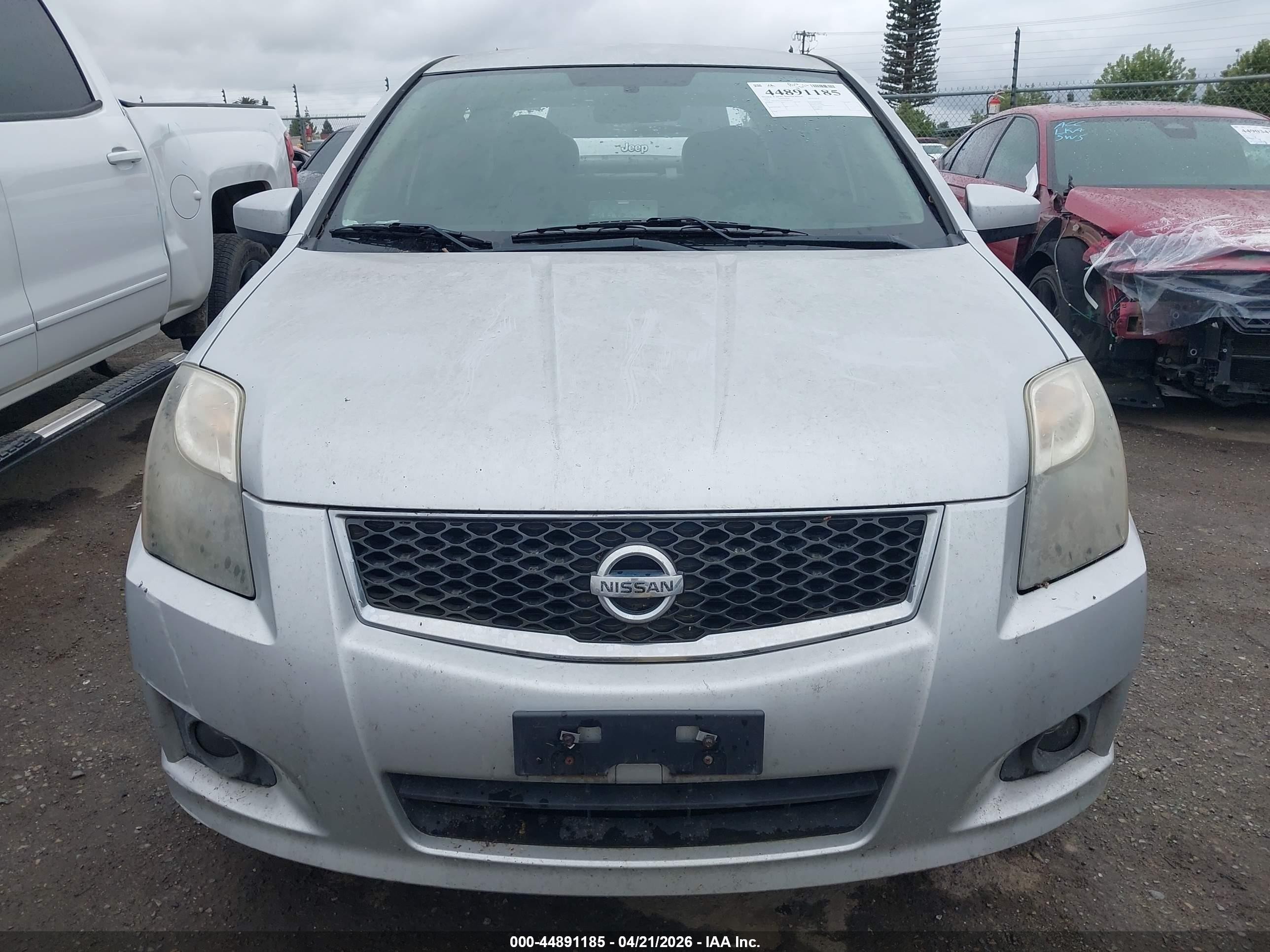 2011 Nissan Sentra 2.0sr Silver vin: 3N1AB6APXBL685243