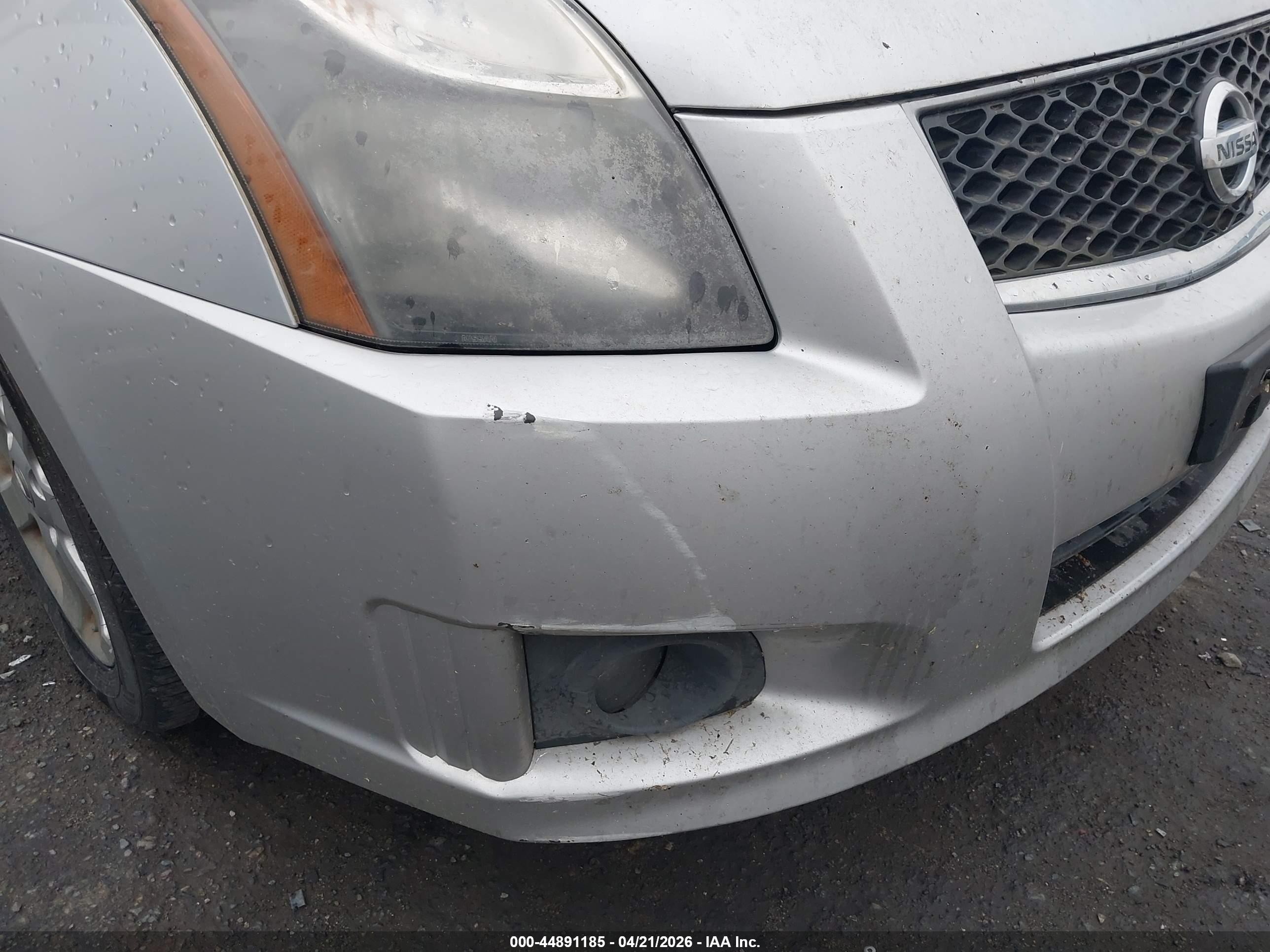 2011 Nissan Sentra 2.0sr Silver vin: 3N1AB6APXBL685243