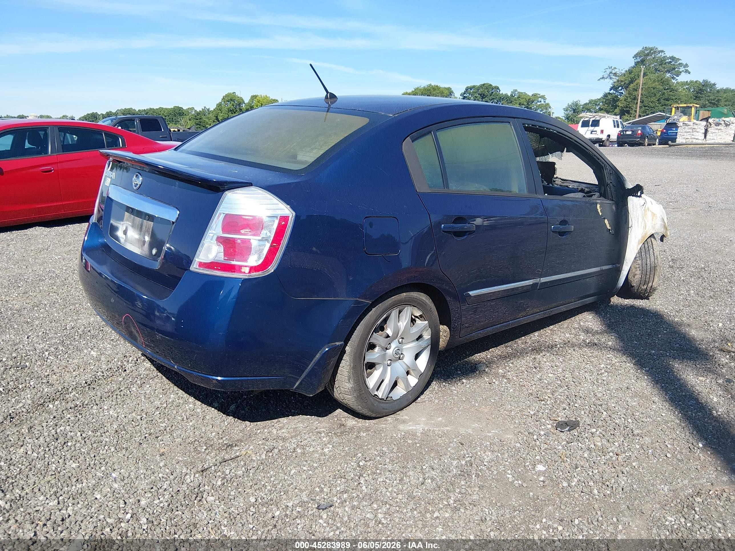 2012 Nissan Sentra 2.0 S Blue vin: 3N1AB6APXCL608034