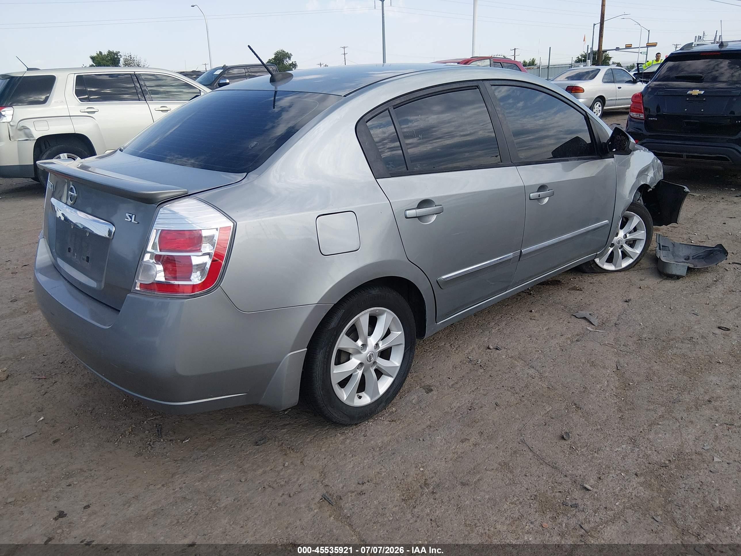 2012 Nissan Sentra 2.0 Sl Серебряный vin: 3N1AB6APXCL610799