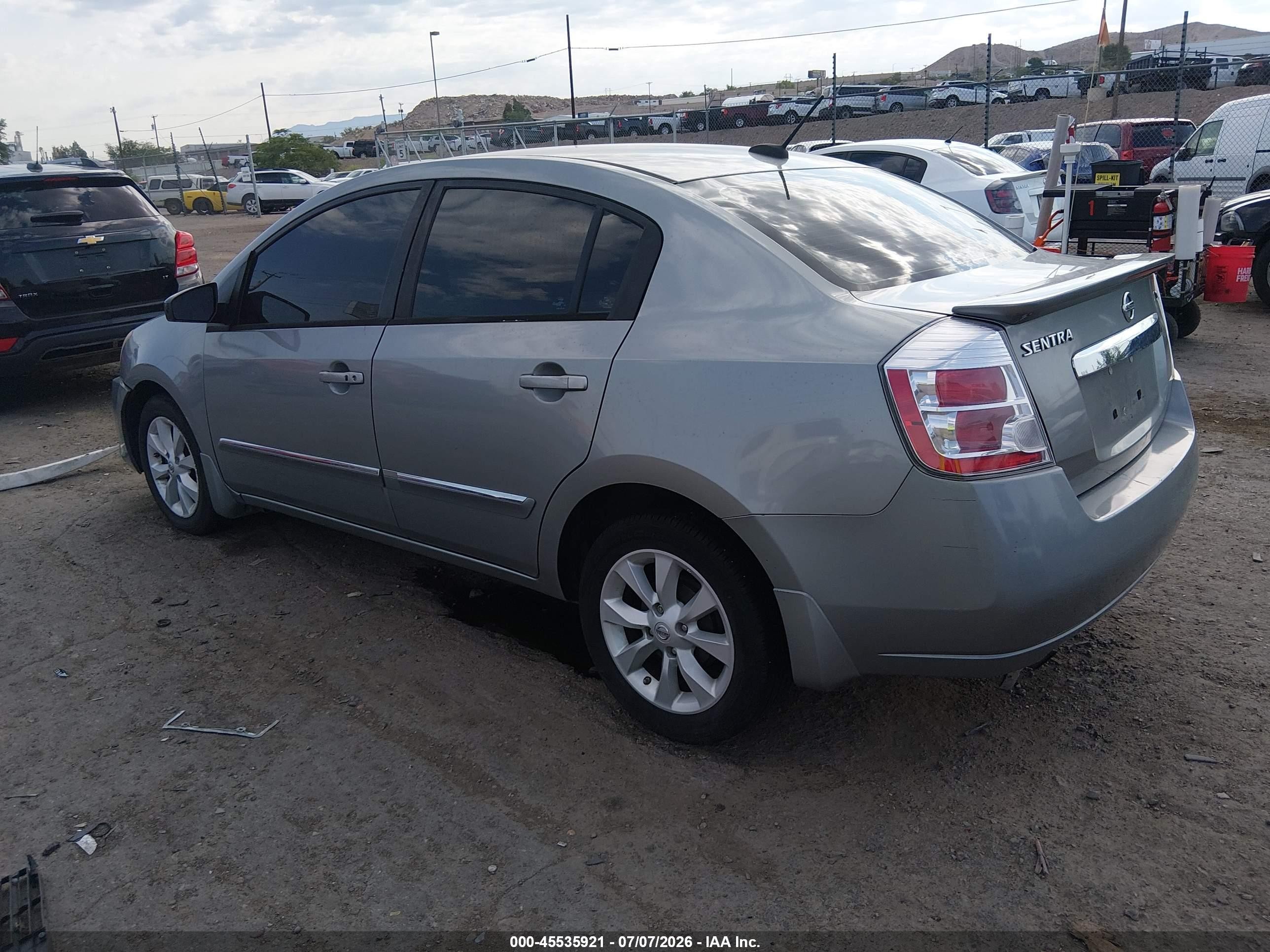 2012 Nissan Sentra 2.0 Sl Серебряный vin: 3N1AB6APXCL610799