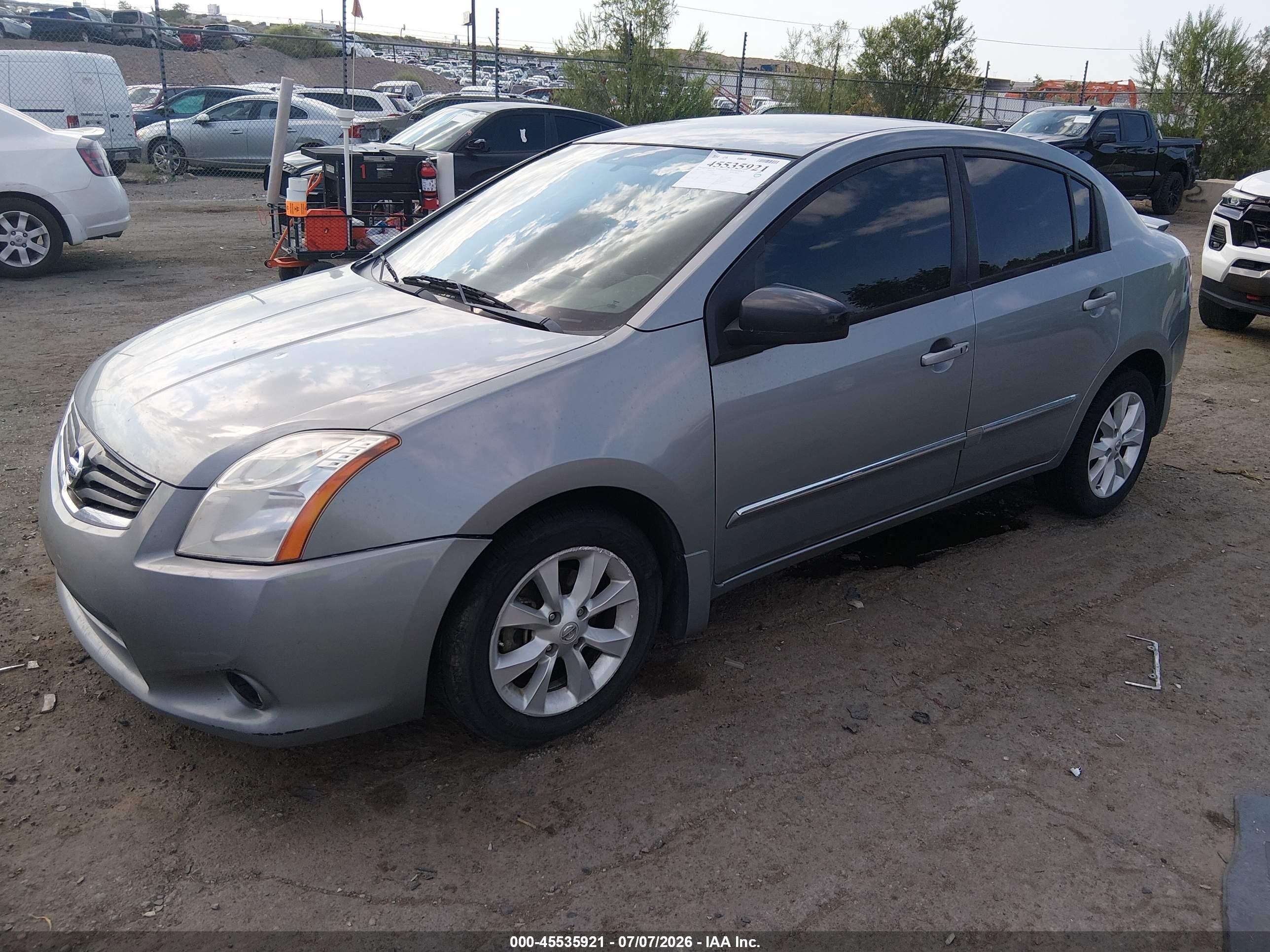 2012 Nissan Sentra 2.0 Sl Серебряный vin: 3N1AB6APXCL610799