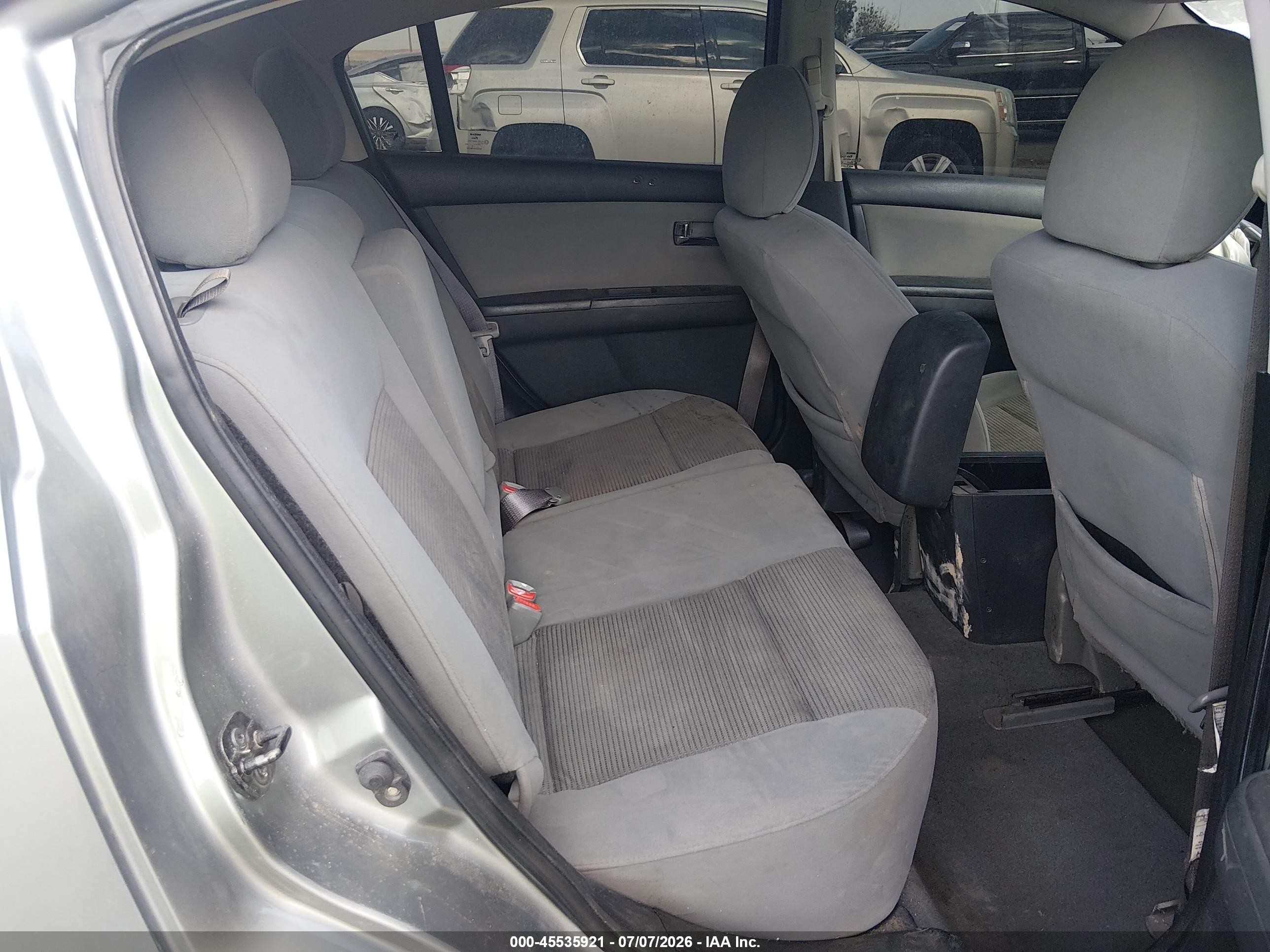 2012 Nissan Sentra 2.0 Sl Серебряный vin: 3N1AB6APXCL610799