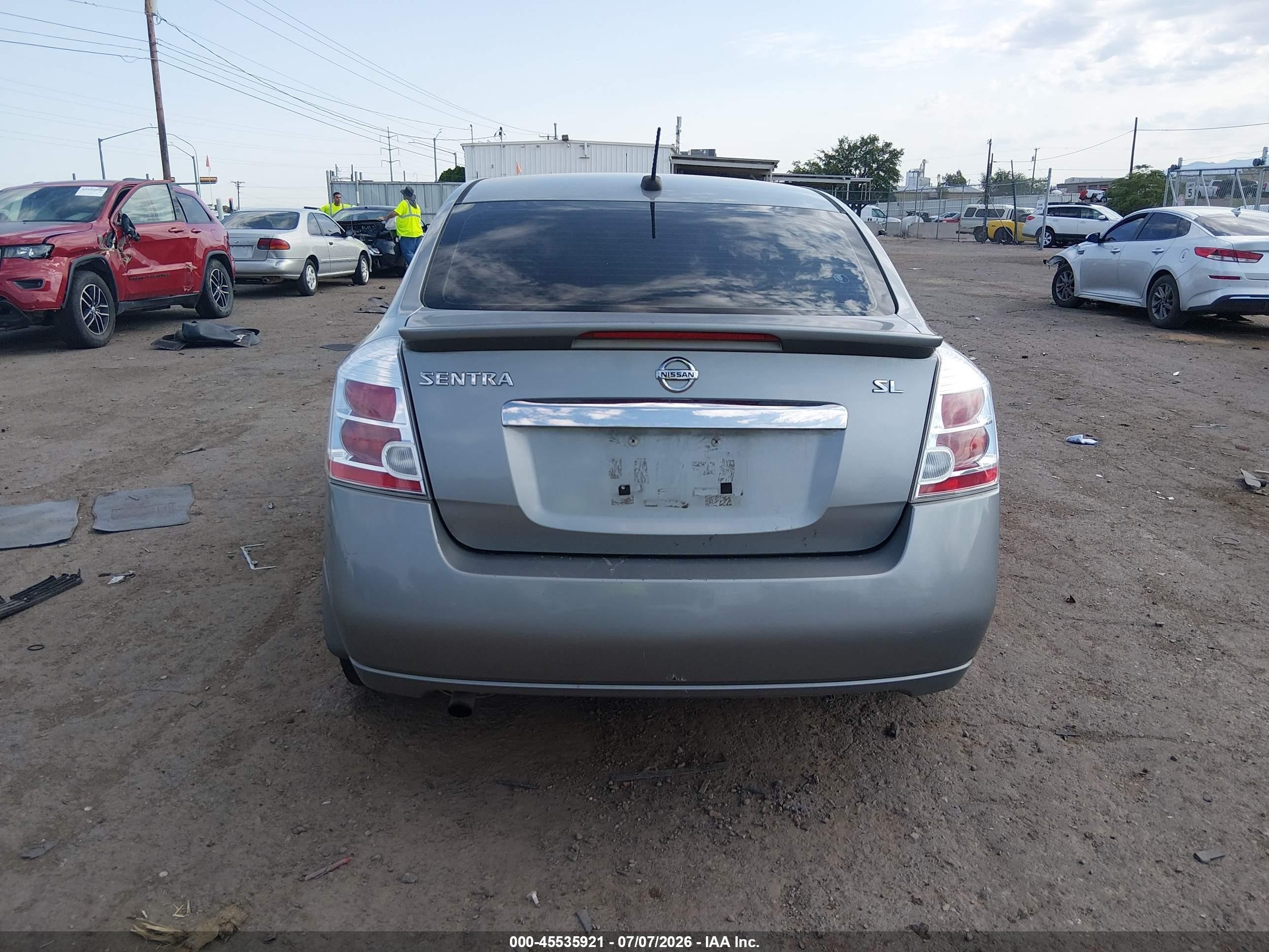 2012 Nissan Sentra 2.0 Sl Серебряный vin: 3N1AB6APXCL610799