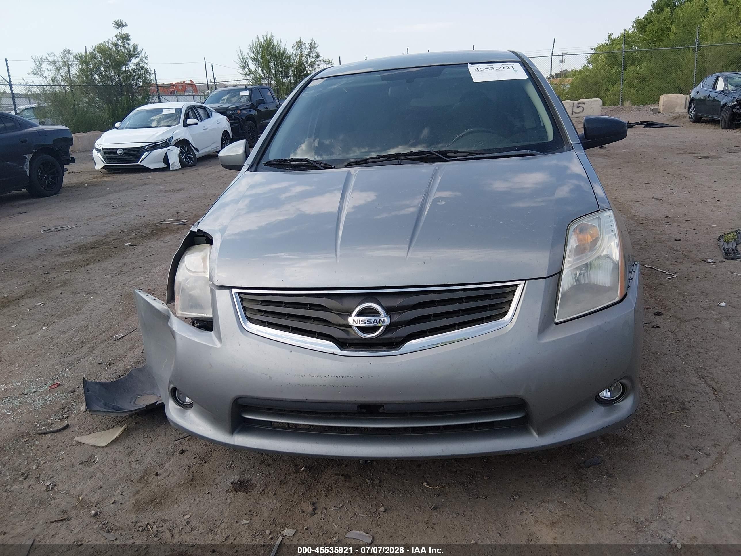 2012 Nissan Sentra 2.0 Sl Серебряный vin: 3N1AB6APXCL610799