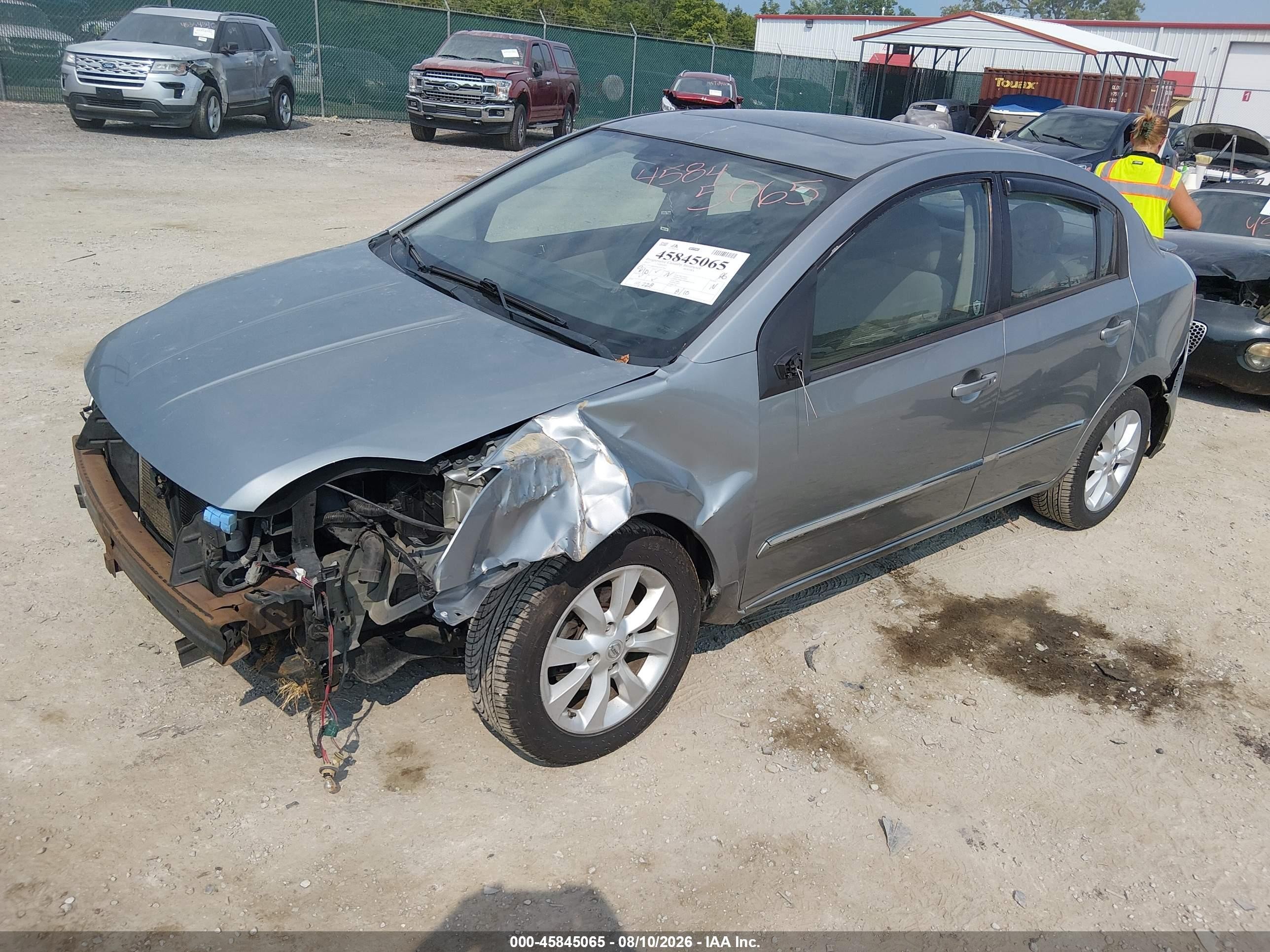 2012 Nissan Sentra 2.0 Sl Silver vin: 3N1AB6APXCL611645