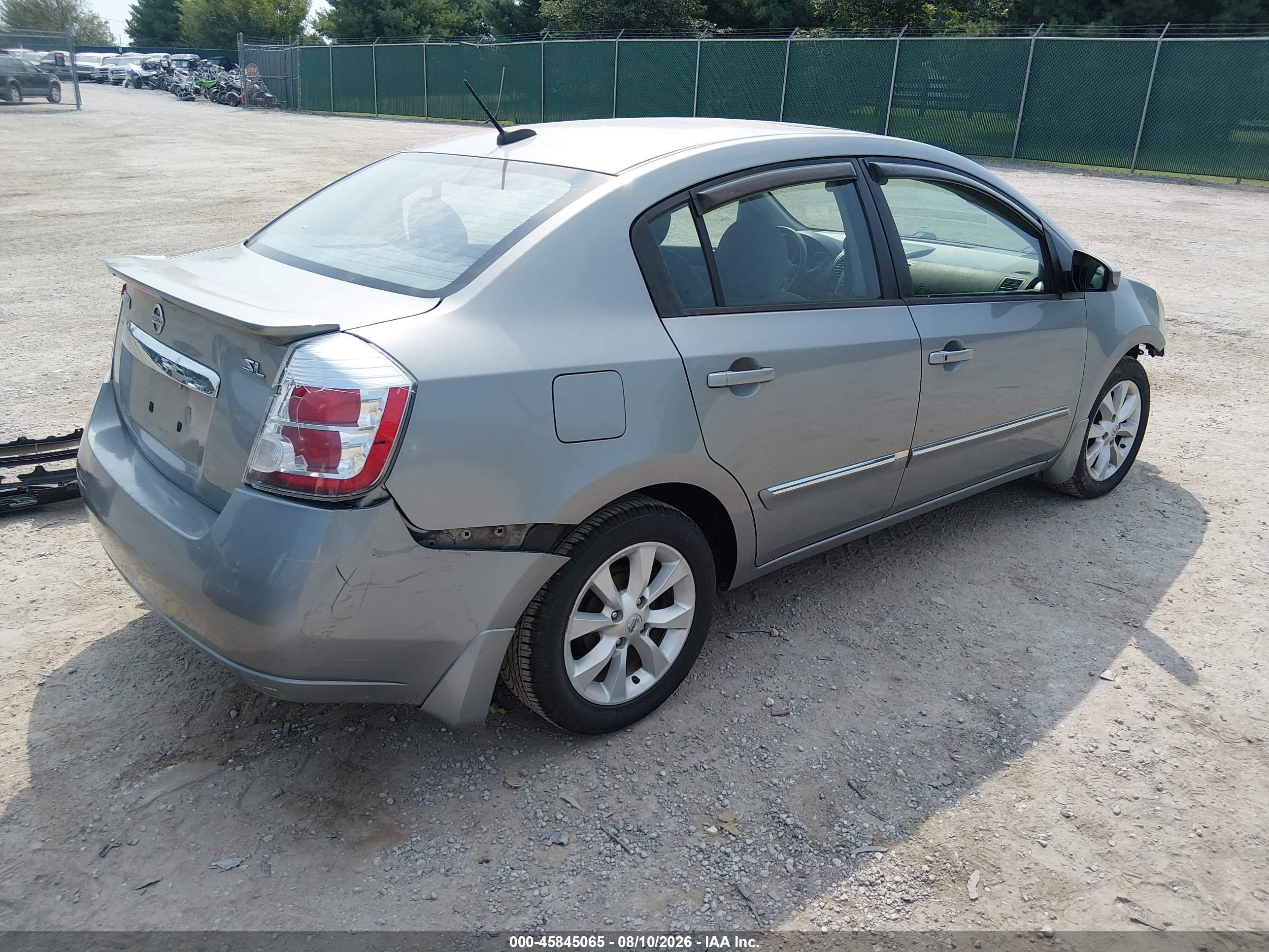2012 Nissan Sentra 2.0 Sl Silver vin: 3N1AB6APXCL611645
