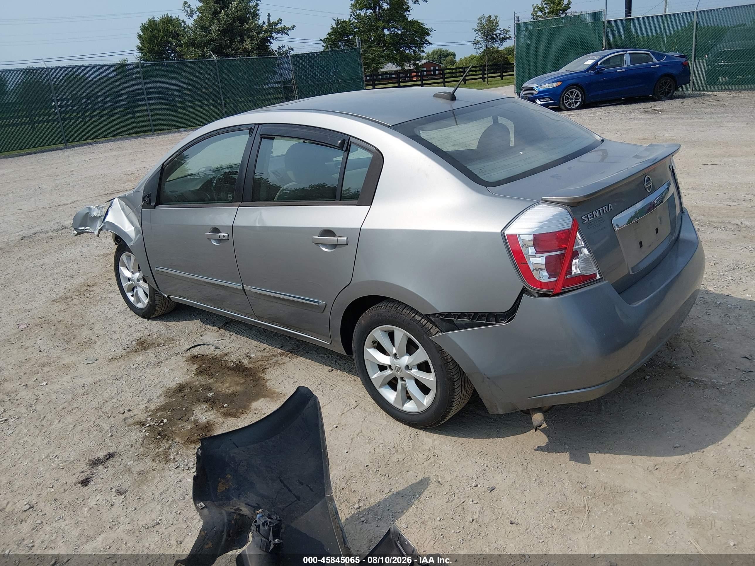 2012 Nissan Sentra 2.0 Sl Silver vin: 3N1AB6APXCL611645