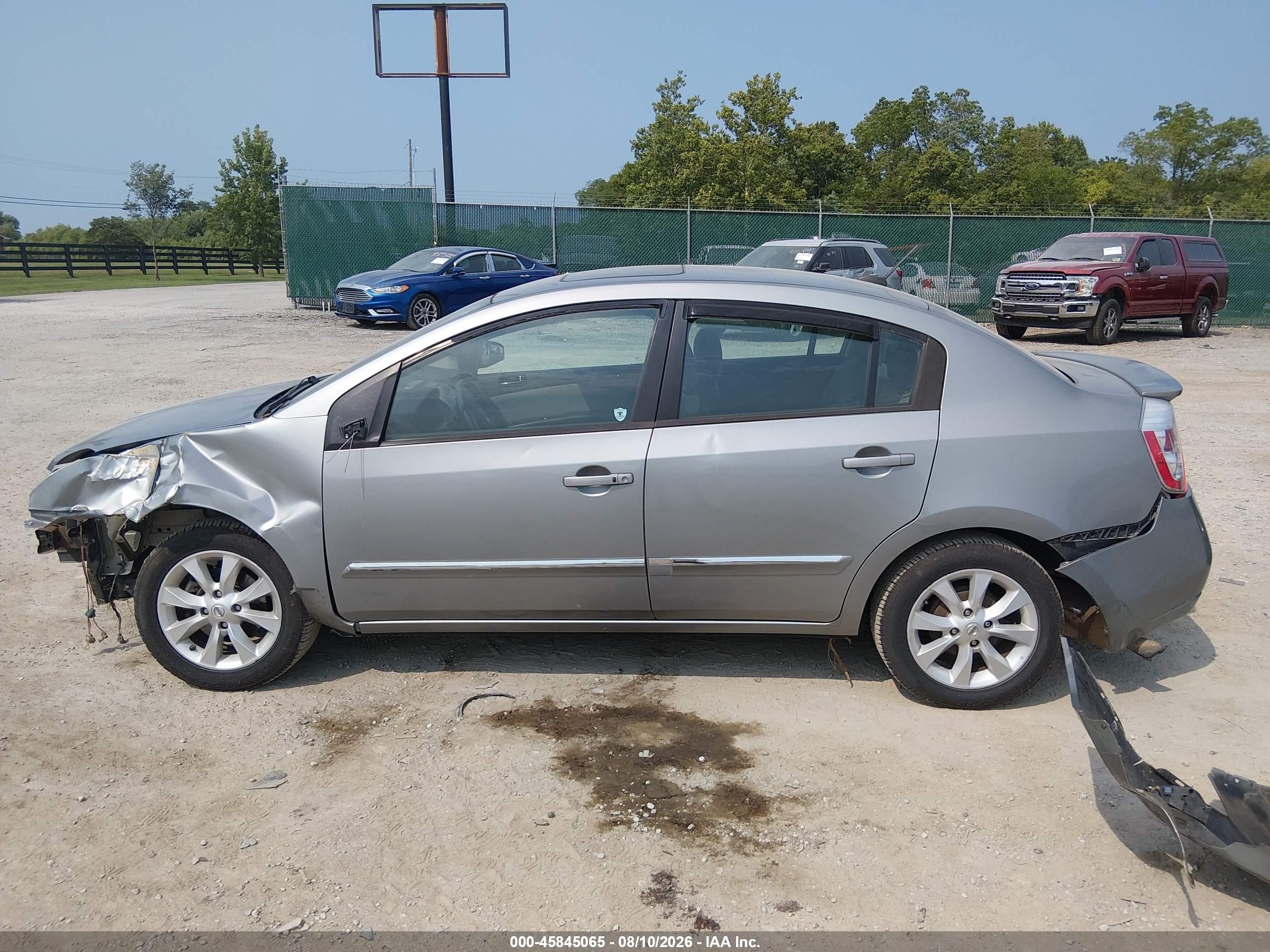 2012 Nissan Sentra 2.0 Sl Silver vin: 3N1AB6APXCL611645