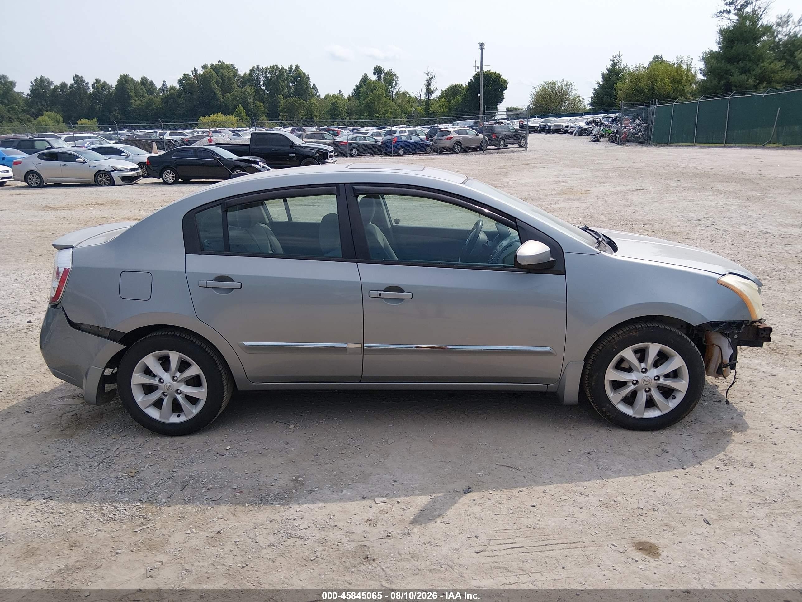 2012 Nissan Sentra 2.0 Sl Silver vin: 3N1AB6APXCL611645