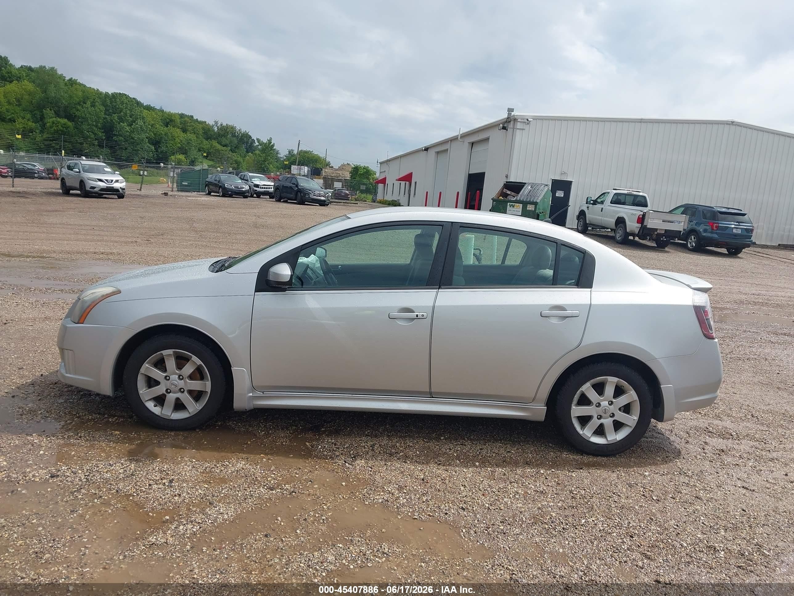2012 Nissan Sentra 2.0 Sr Silver vin: 3N1AB6APXCL623794