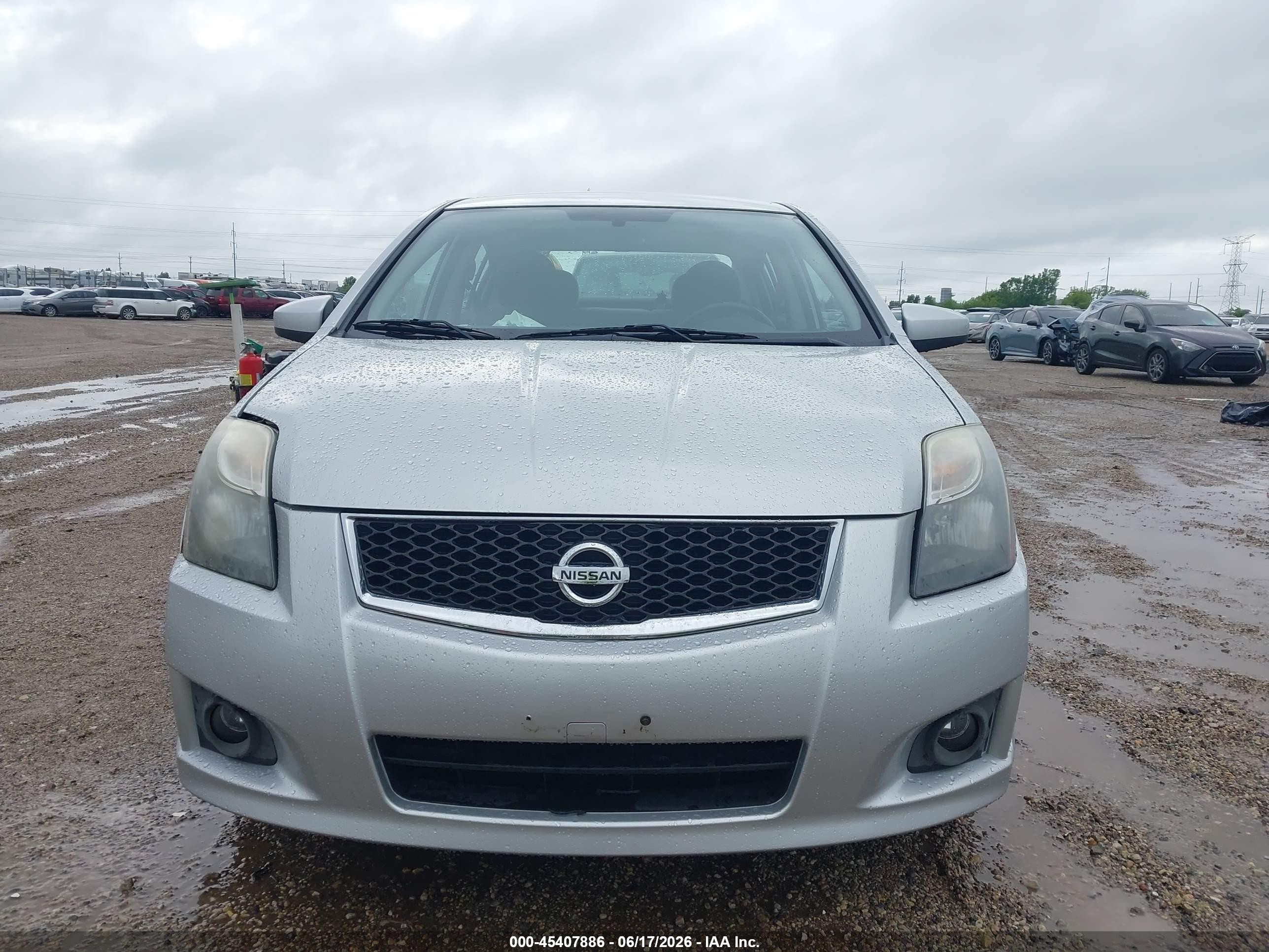 2012 Nissan Sentra 2.0 Sr Silver vin: 3N1AB6APXCL623794