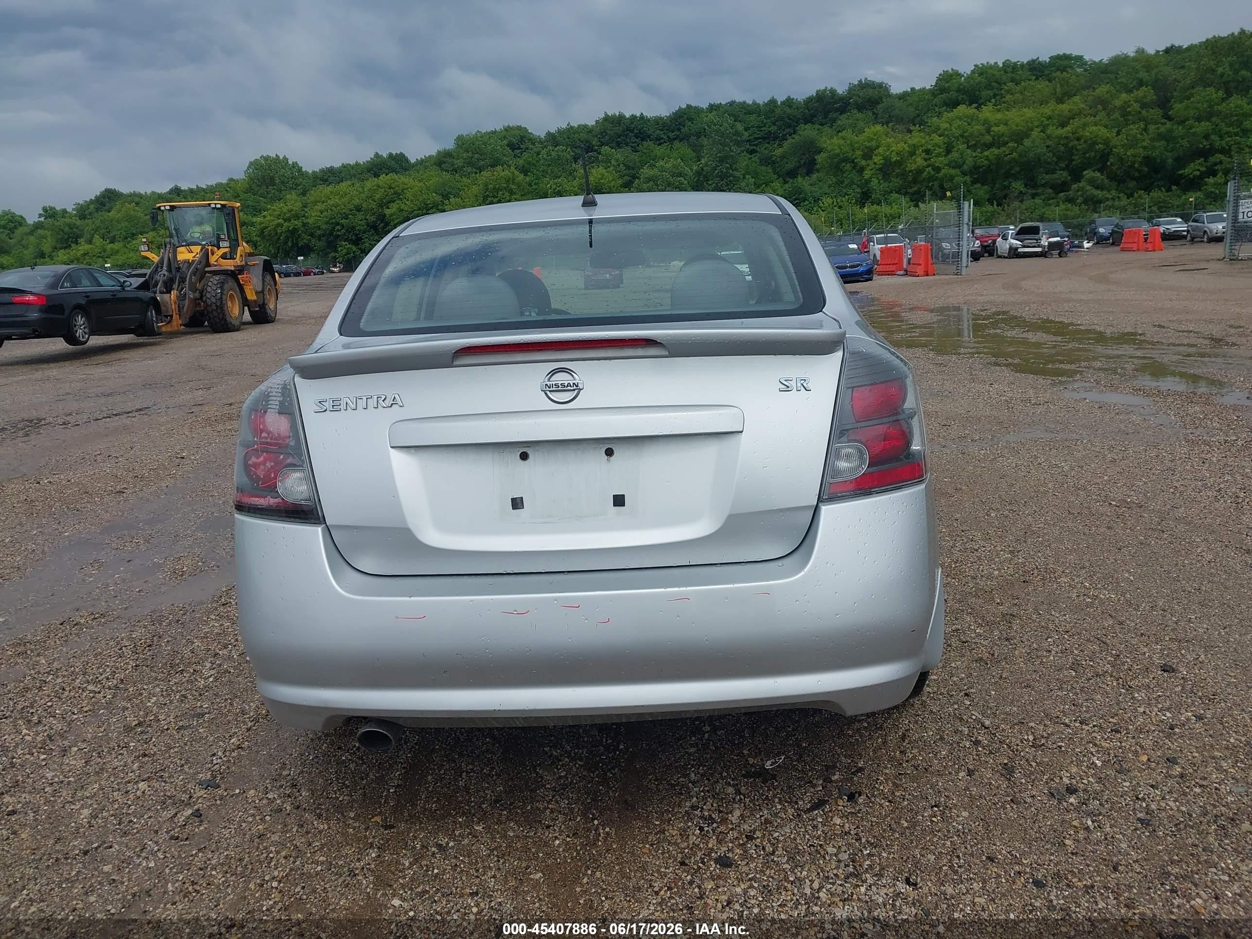 2012 Nissan Sentra 2.0 Sr Silver vin: 3N1AB6APXCL623794