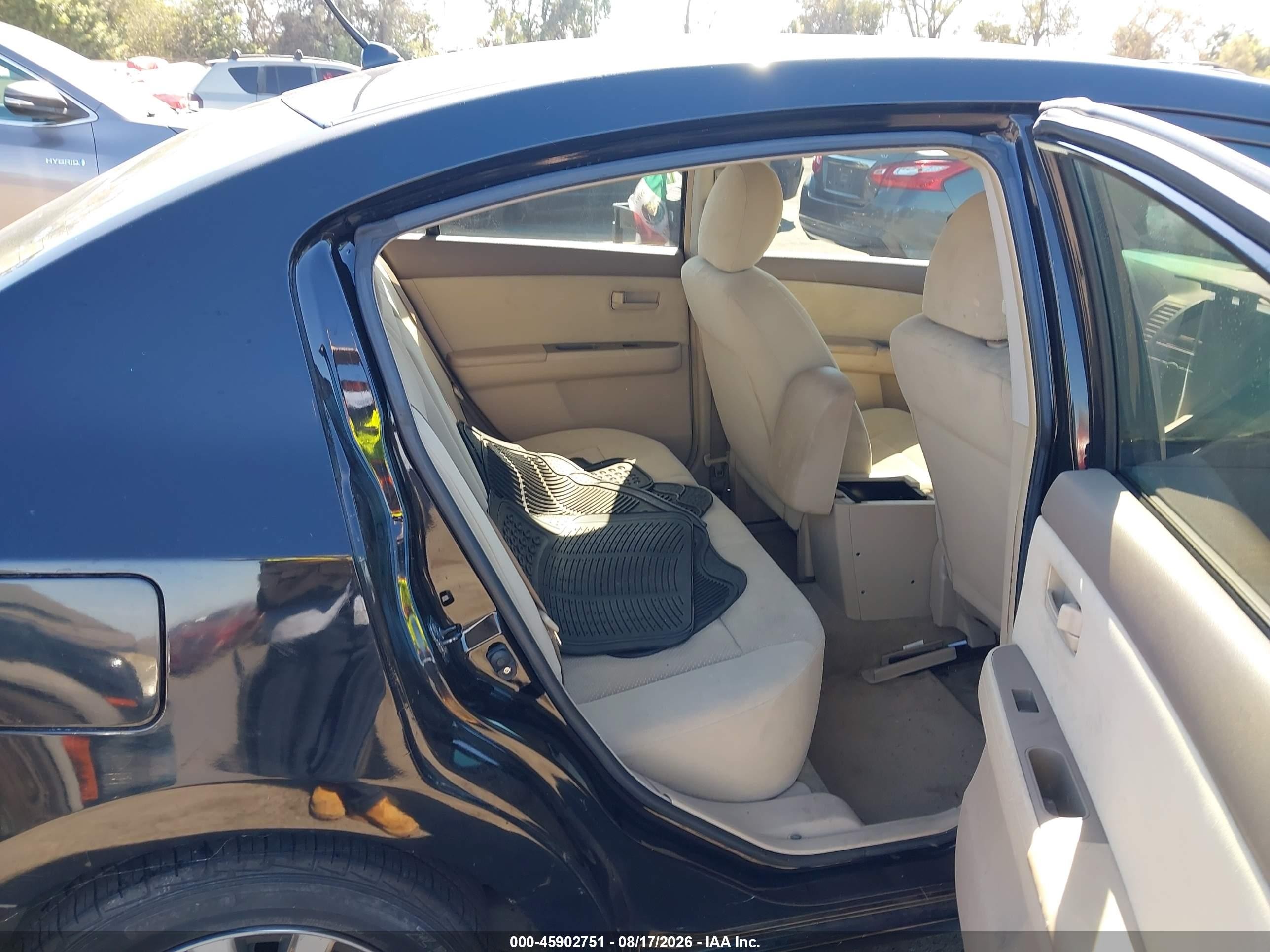 2012 Nissan Sentra 2.0 Black vin: 3N1AB6APXCL626470