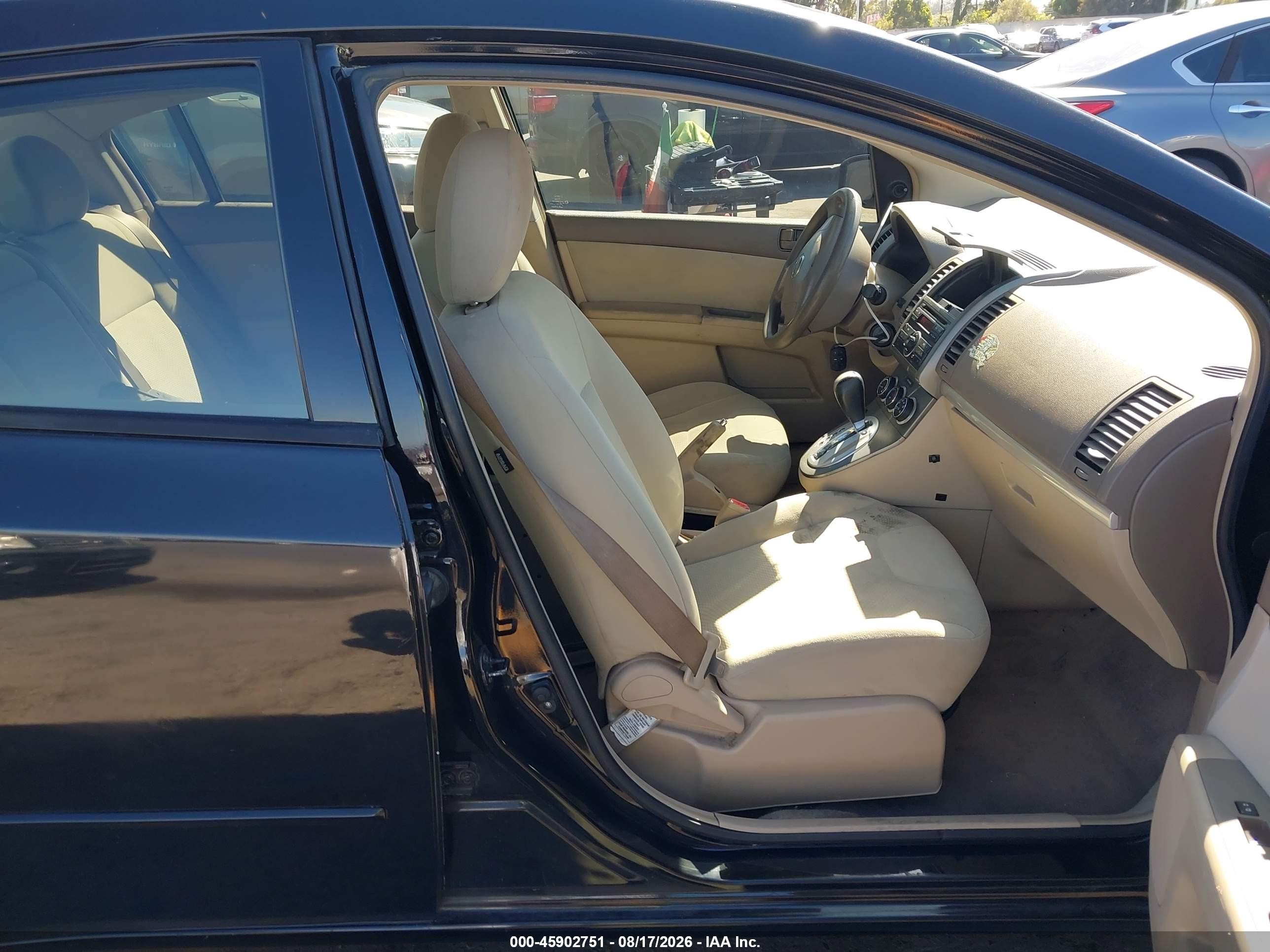 2012 Nissan Sentra 2.0 Black vin: 3N1AB6APXCL626470