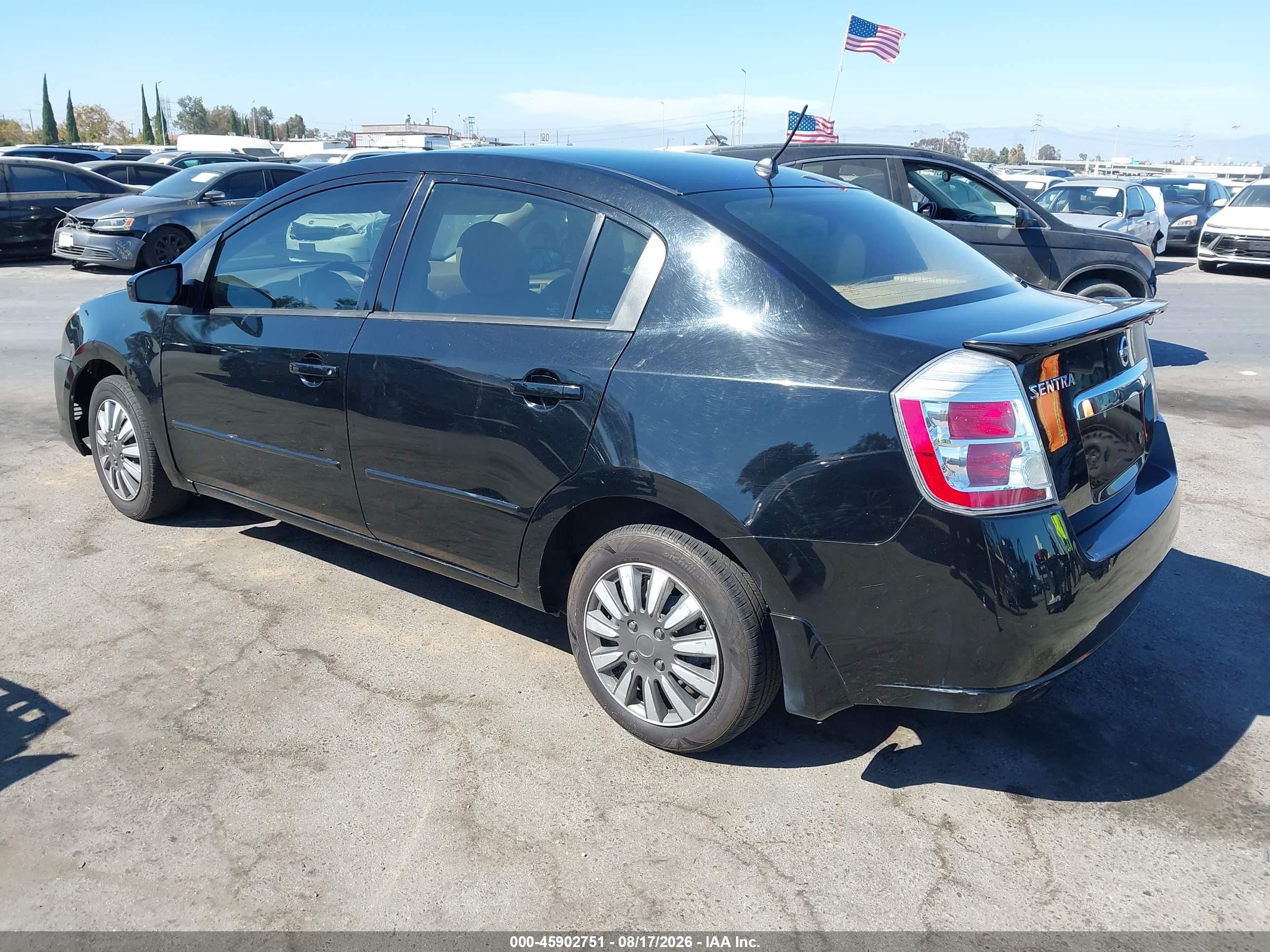 2012 Nissan Sentra 2.0 Black vin: 3N1AB6APXCL626470