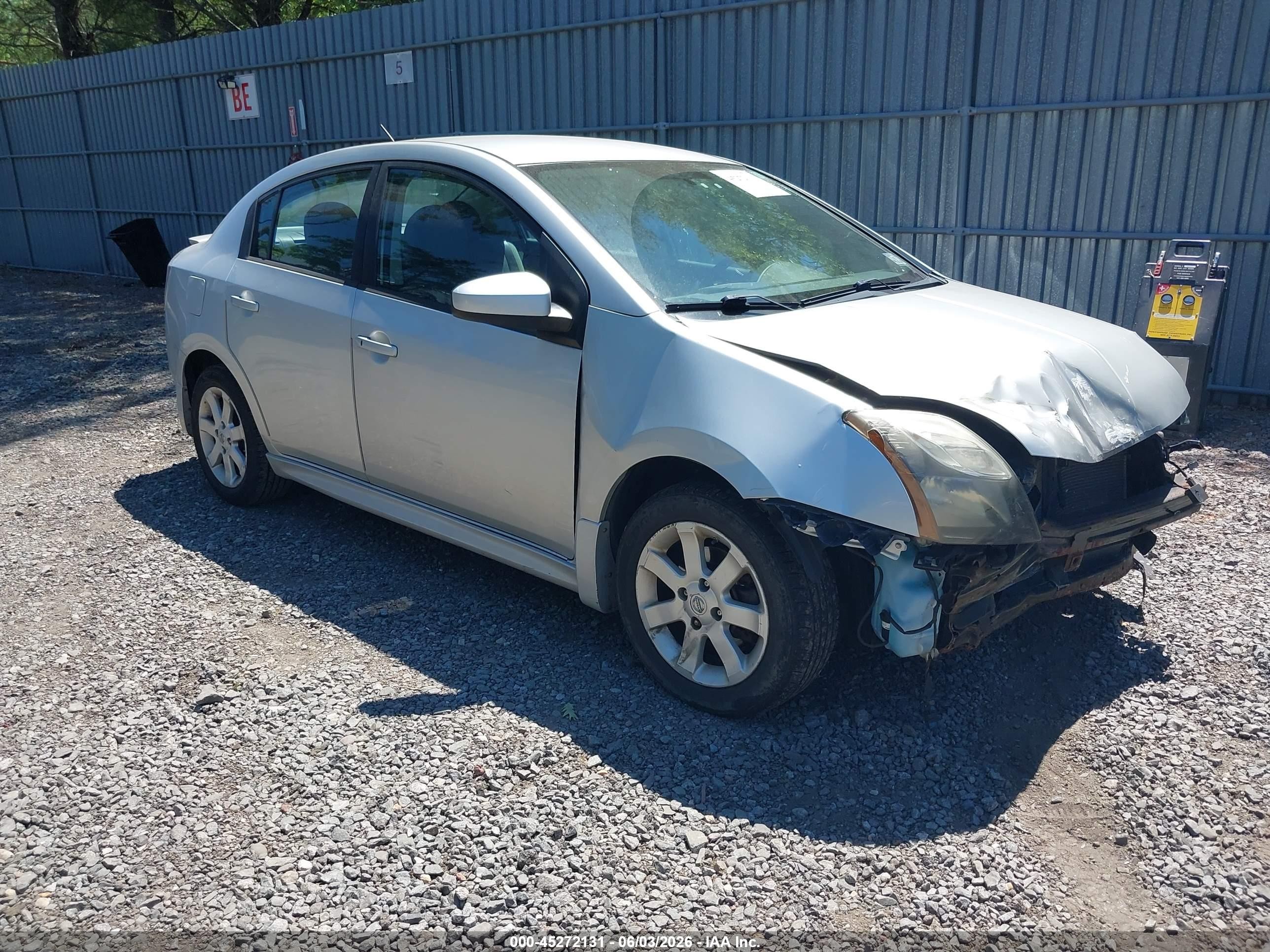 2012 Nissan Sentra 2.0 Sr Silver vin: 3N1AB6APXCL640823