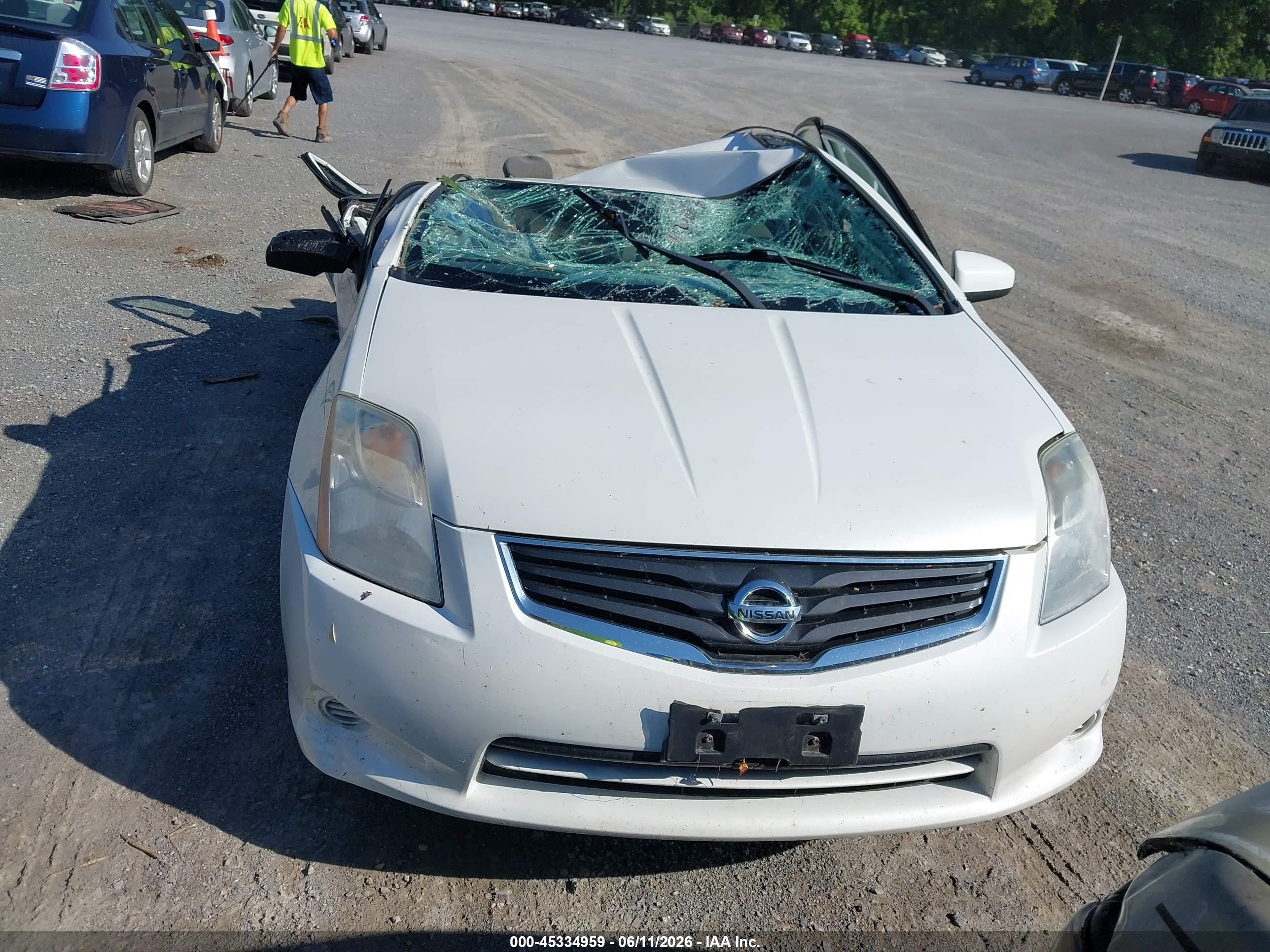 2012 Nissan Sentra 2.0 S White vin: 3N1AB6APXCL653815
