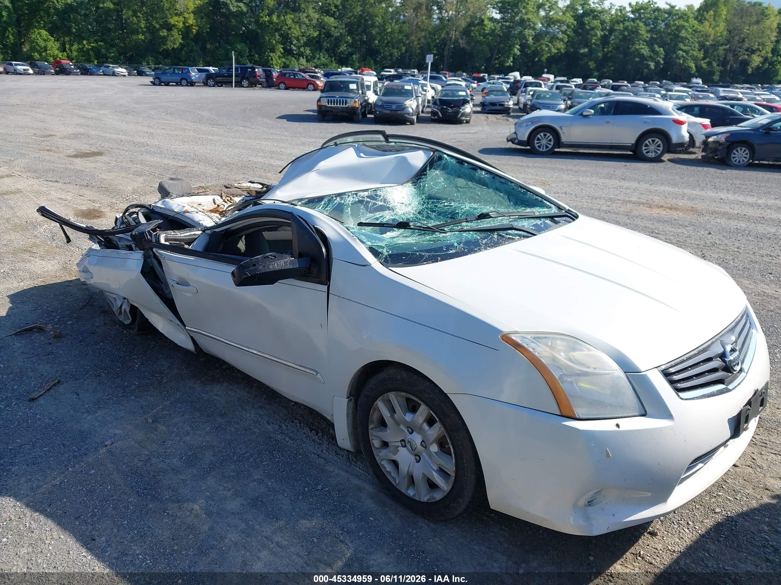 2012 Nissan Sentra 2.0 S White vin: 3N1AB6APXCL653815