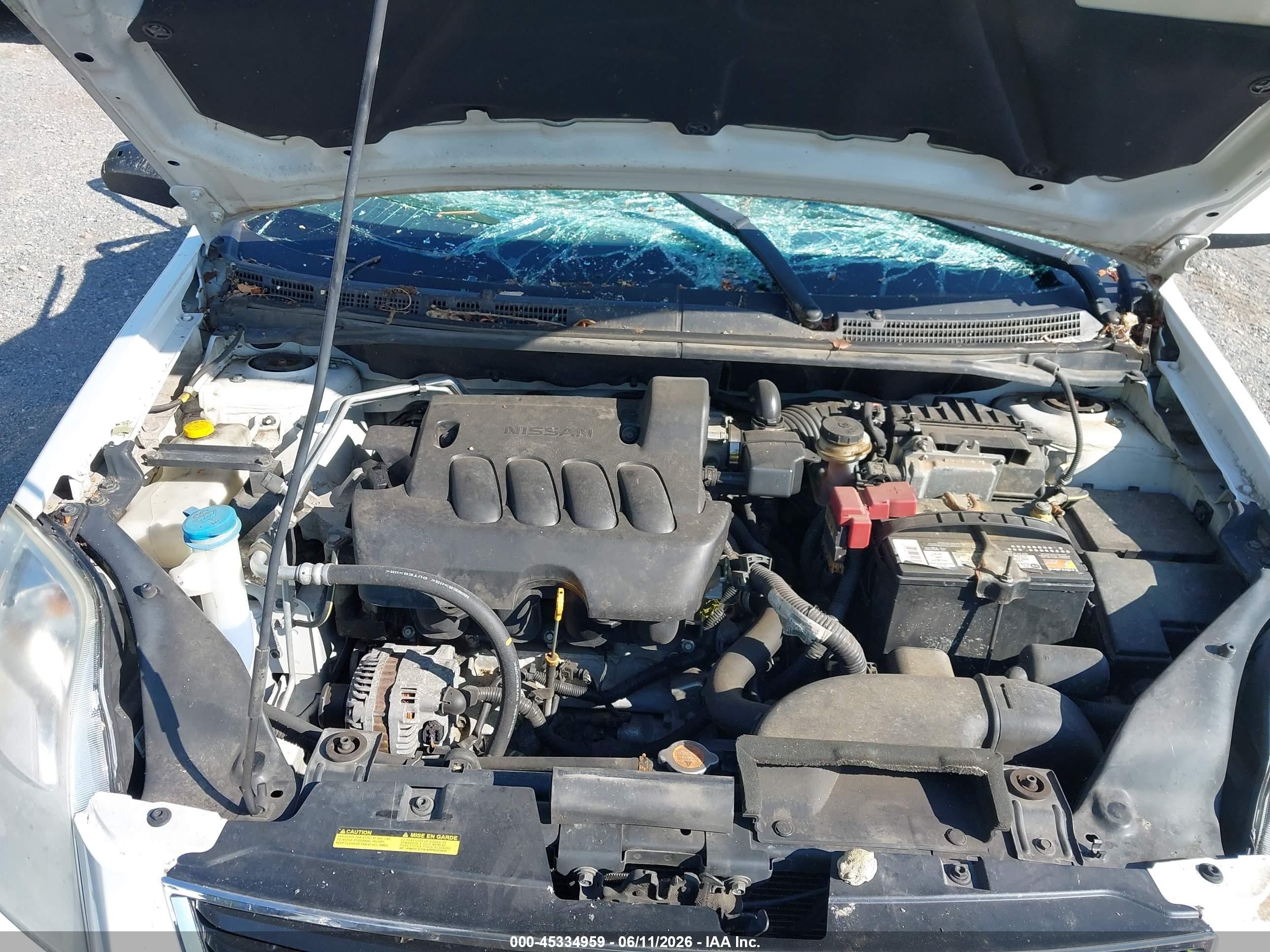 2012 Nissan Sentra 2.0 S White vin: 3N1AB6APXCL653815